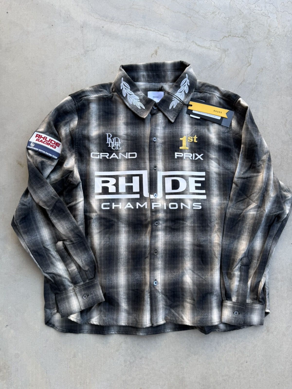 Rhude Rhude Racing Flannel Shirt New With Tags XL Rare Size US M / EU 48-50 / 2 - 1 Thumbnail