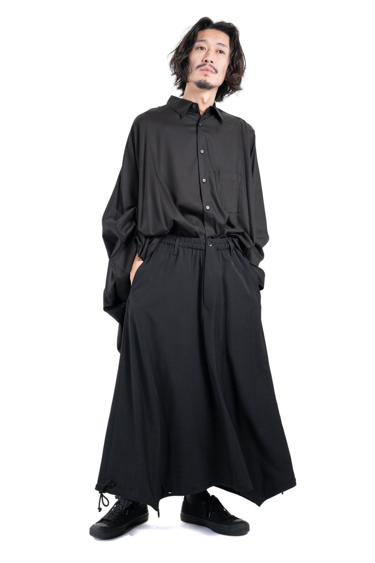 Yohji Yamamoto Yohji Yamamoto Pour Homme WGabardine Sarouel Skirt Wide Pant Size US 32 / EU 48 - 3 Thumbnail