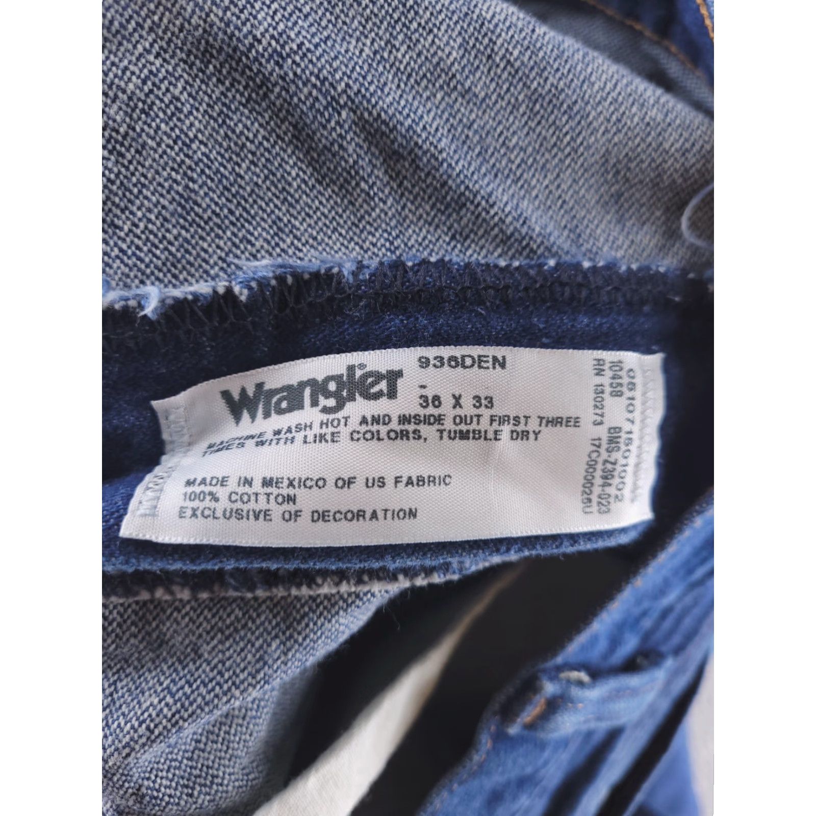 Wrangler Wrangler Jeans Mens 34x29 Blue Cowboy Cut Straight Fit Denim Medium Wash Size US 34 / EU 50 - 6 Thumbnail