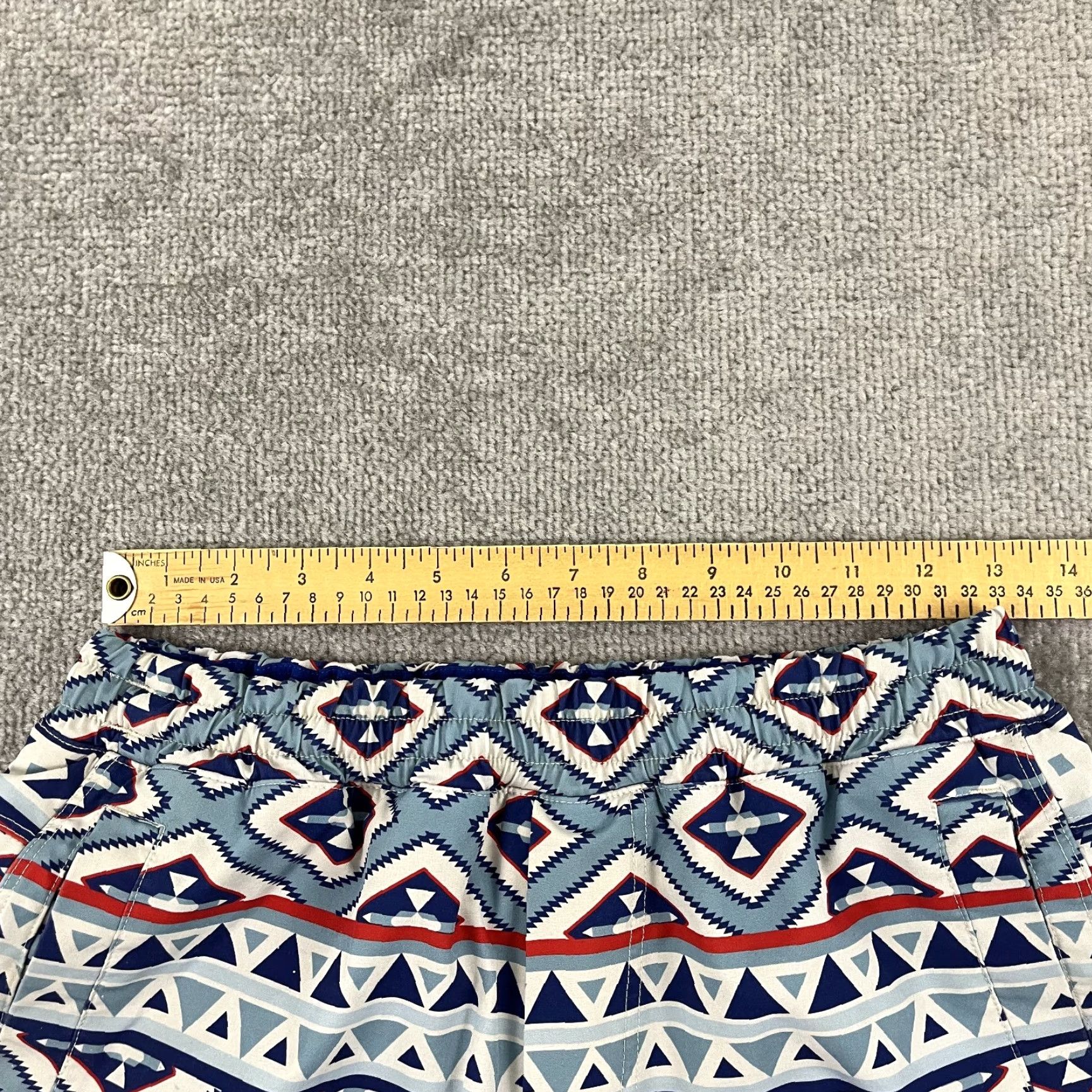Vintage FreeBallers Shorts Mens Medium 7.5" Lined Aztec Southwestern Blue Active Gym Size US 31 - 3 Thumbnail
