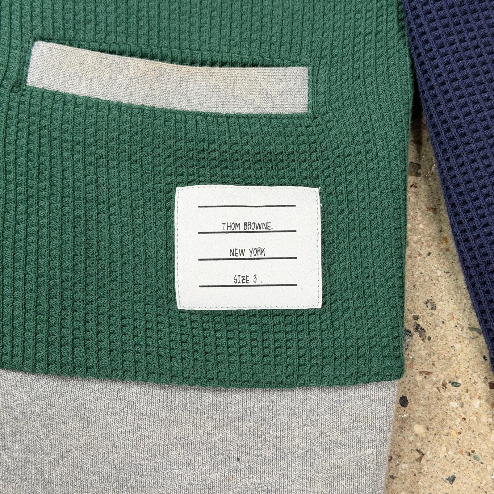 Thom Browne Thom Browne Multicolor Waffle Knit Cardigan Size US M / EU 48-50 / 2 - 4 Thumbnail