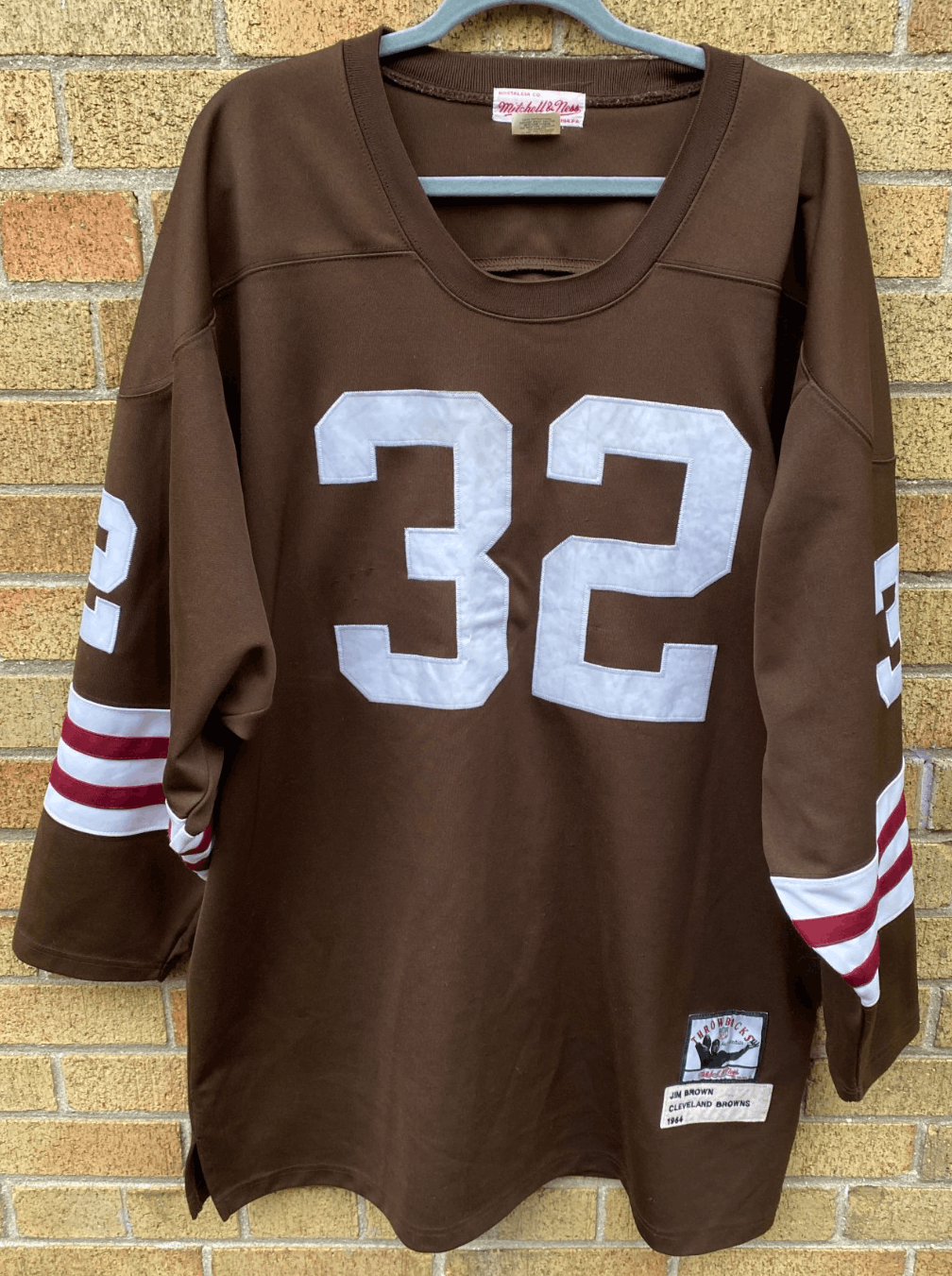 Mitchell & Ness Cleveland Browns Jim Brown Throwback Jersey 1964 Mitchell & Size US XL / EU 56 / 4 - 1 Thumbnail