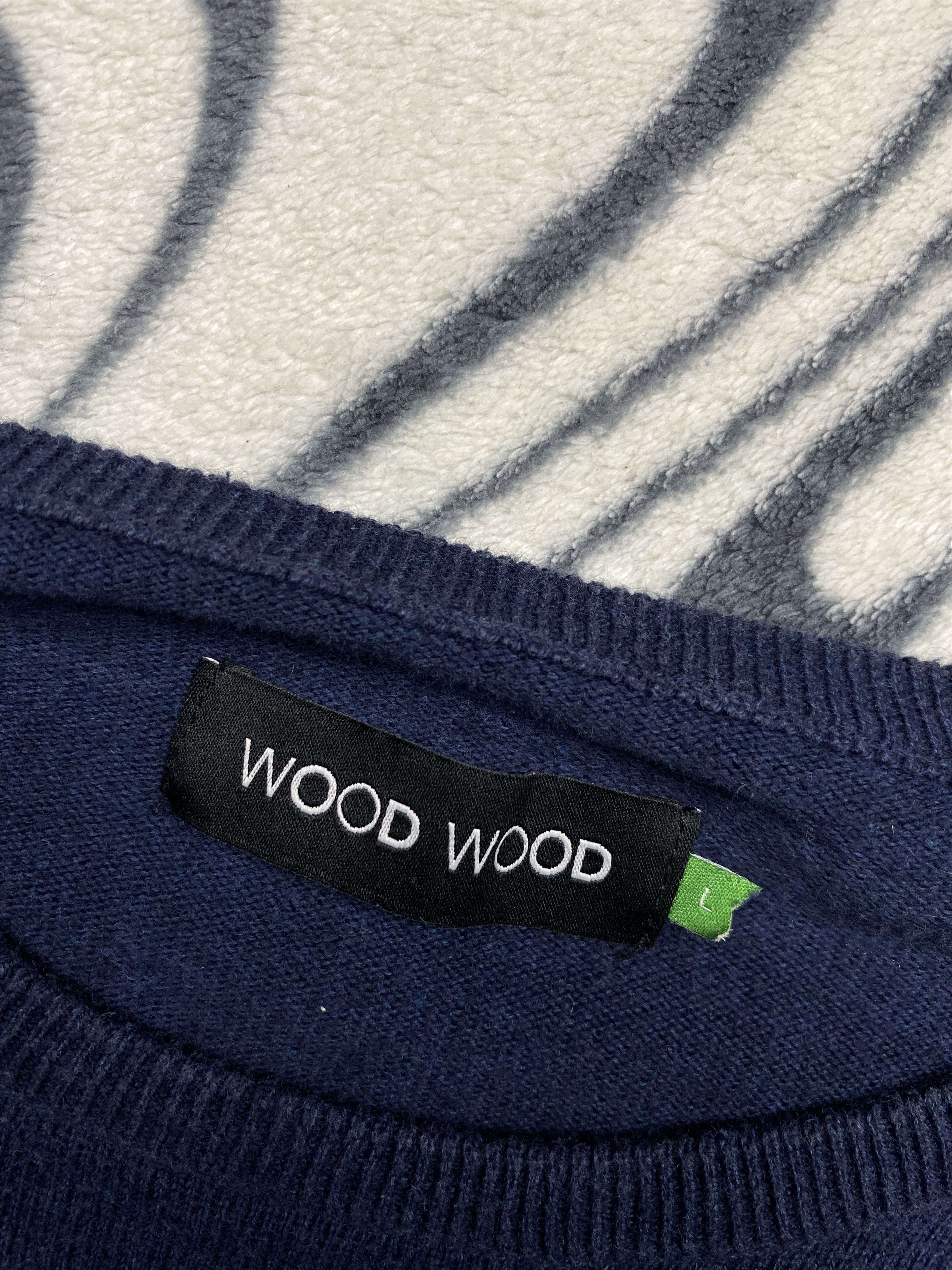 Wood Wood Wood Wood Vintage Mens Cotton Cashmere Sweater Y2K Size US L / EU 52-54 / 3 - 4 Thumbnail