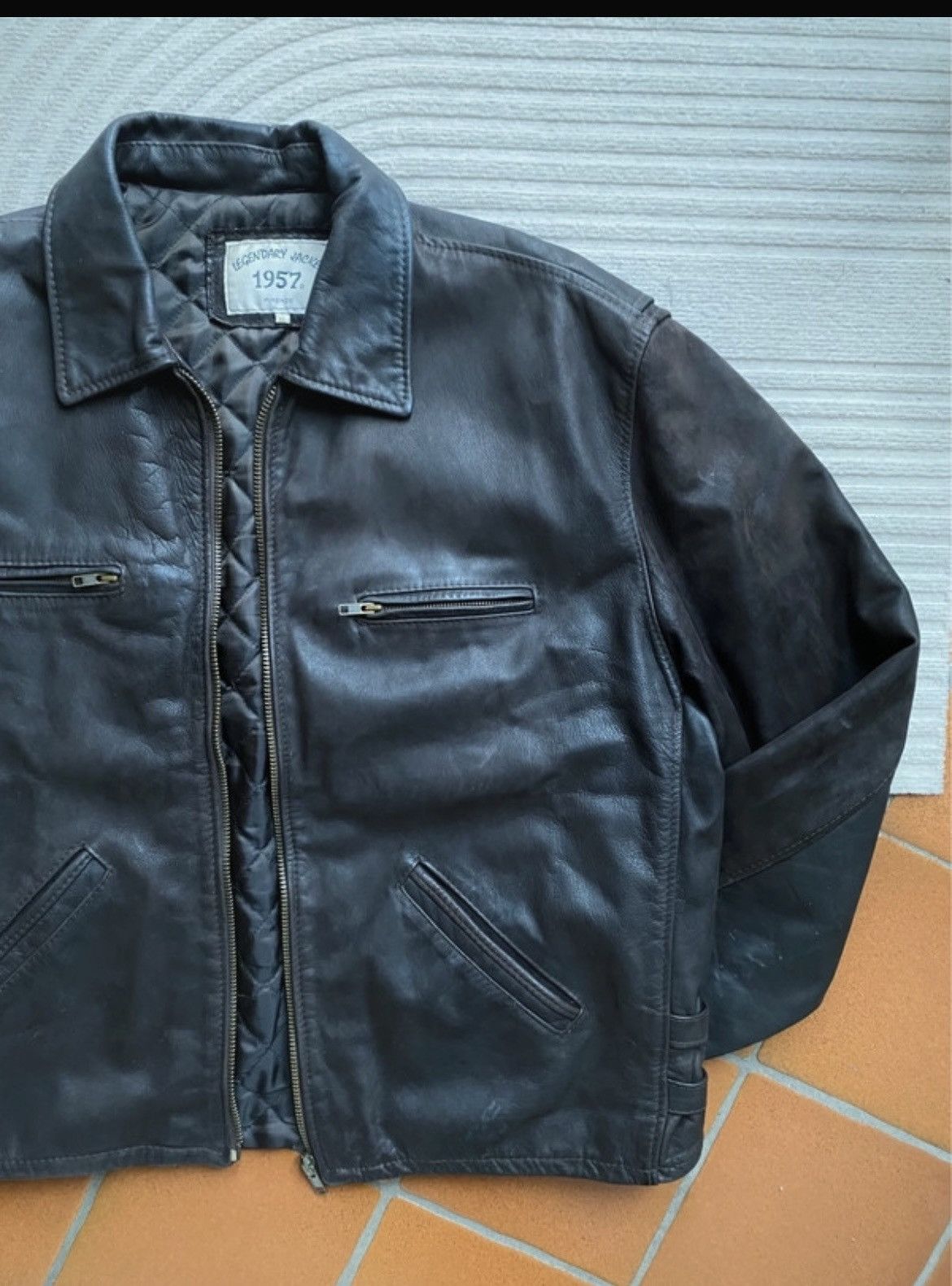 Vintage Vintage Leather Jacket XL Size US XL / EU 56 / 4 - 4 Thumbnail