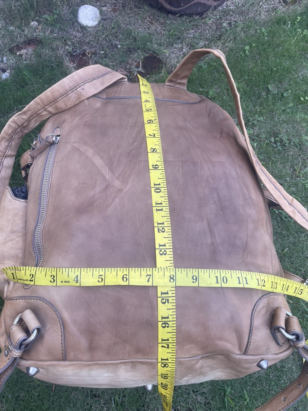 Leather Authentic Italian designer Leather Backpack Size ONE SIZE - 14 Thumbnail