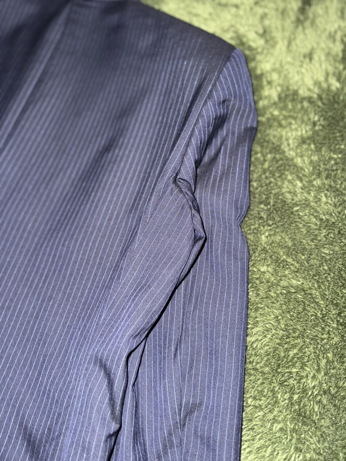 Ermenegildo Zegna Ermenegildo Zegna Japanese Tailor-Made Stripe Blazer Size 42R - 10 Thumbnail