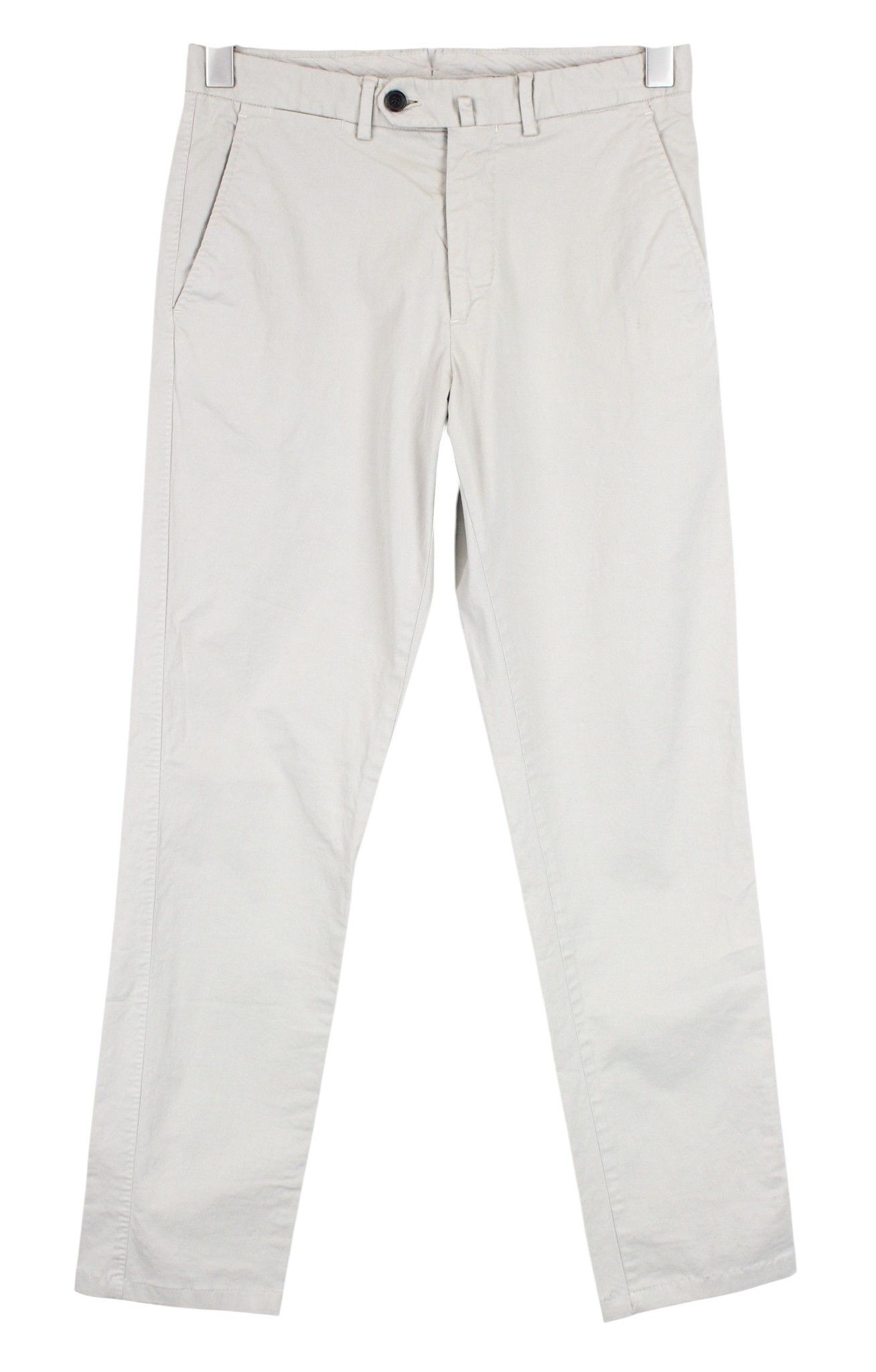 Suitsupply PORTO NOVO UK26R Cotton Ecru Brown Trousers 66530 Size US 26 / EU 42 - 1 Thumbnail