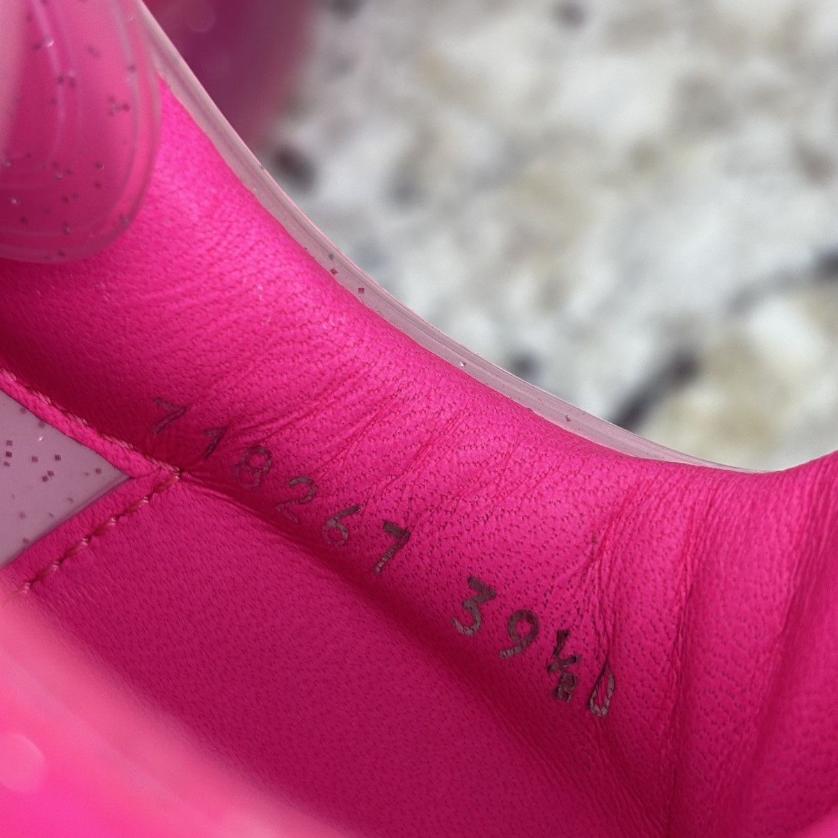 Alexander McQueen Size 6.5-Alexander McQueen Oversized Bright PinkGlitter used Size US 6.5 / EU 39-40 - 6 Thumbnail