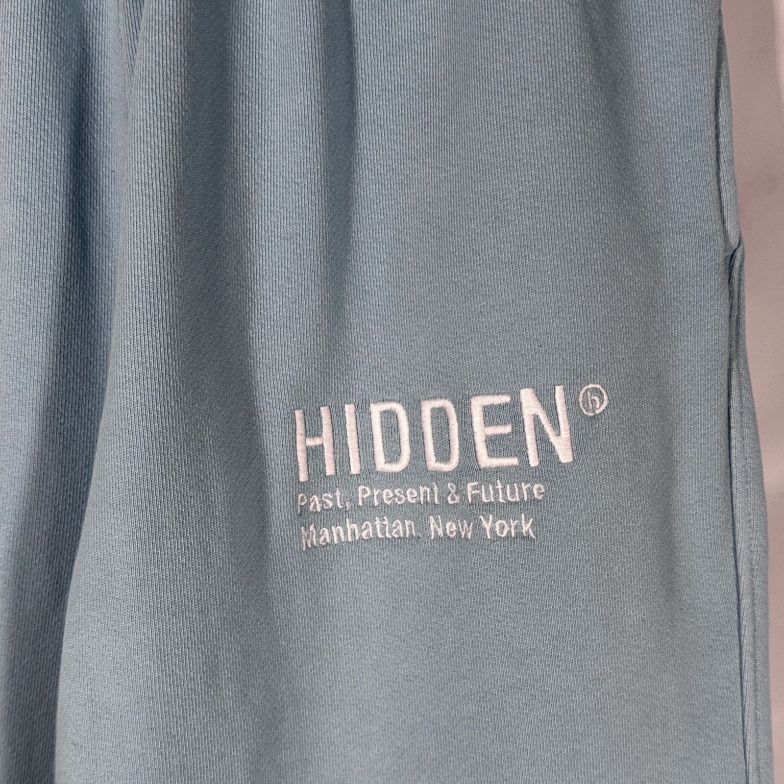 HIDDEN Hidden NY Light Blue Logo Sweatpants Size US 30 / EU 46 - 2 Thumbnail