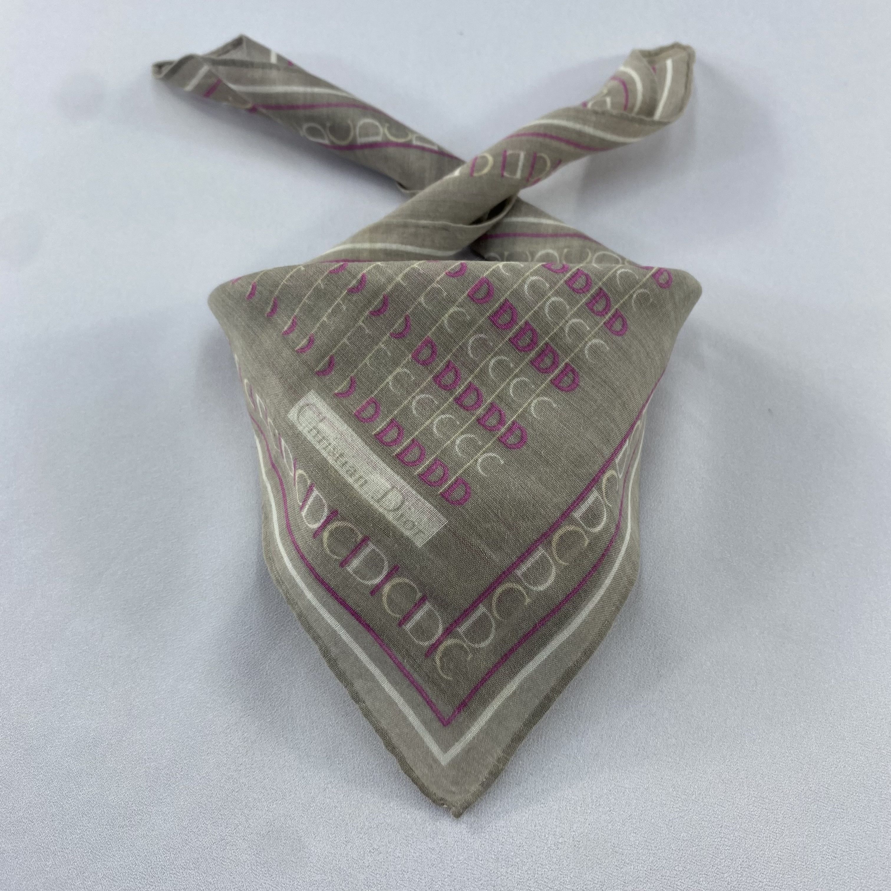 Vintage Christian Dior Handkerchief / Bandana / Neckerchief C866 Size ONE SIZE - 2 Thumbnail