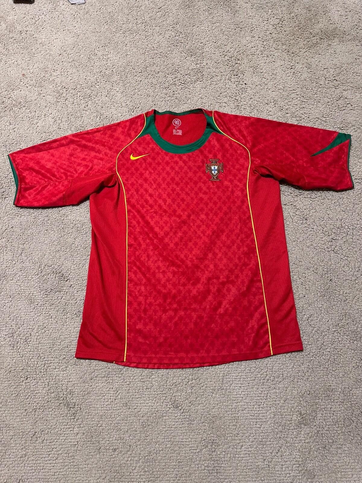 Portugal Home football shirt 2004 Soccer Nike Jersey Team