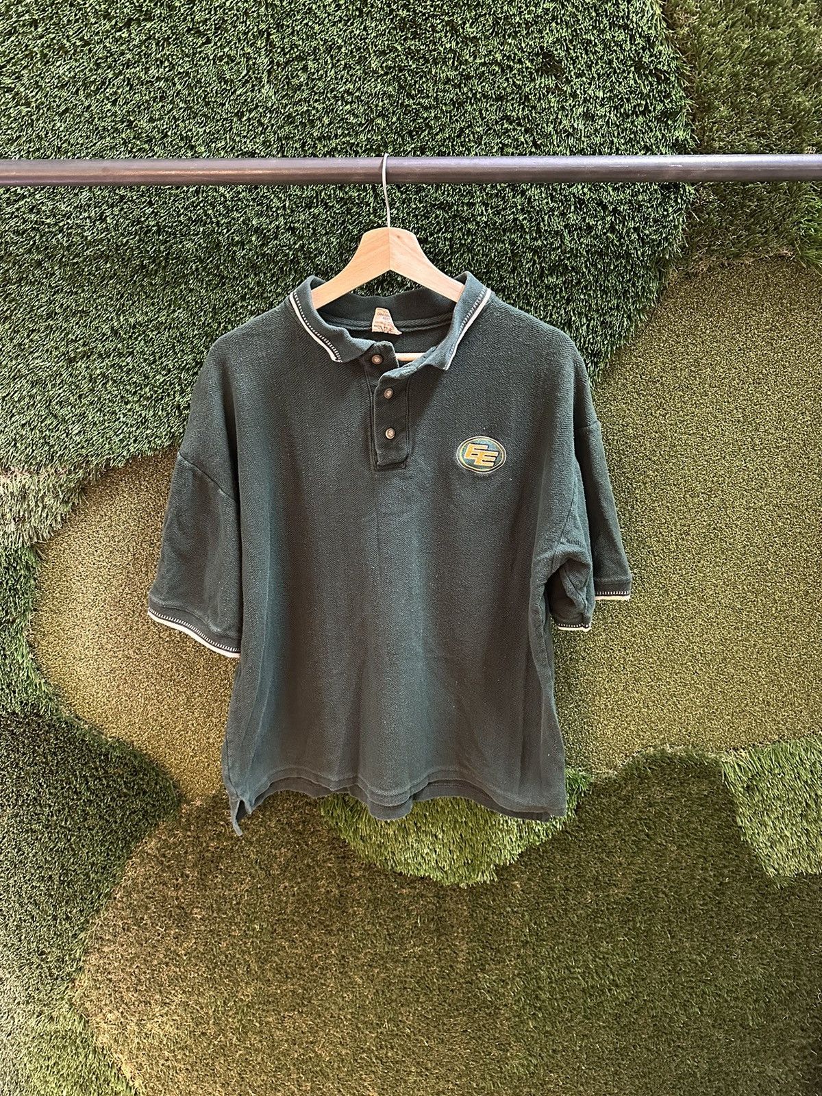 Vintage Vintage CFL Edmonton Eskimos Logo Polo Shirt Large Size US L / EU 52-54 / 3 - 1 Thumbnail