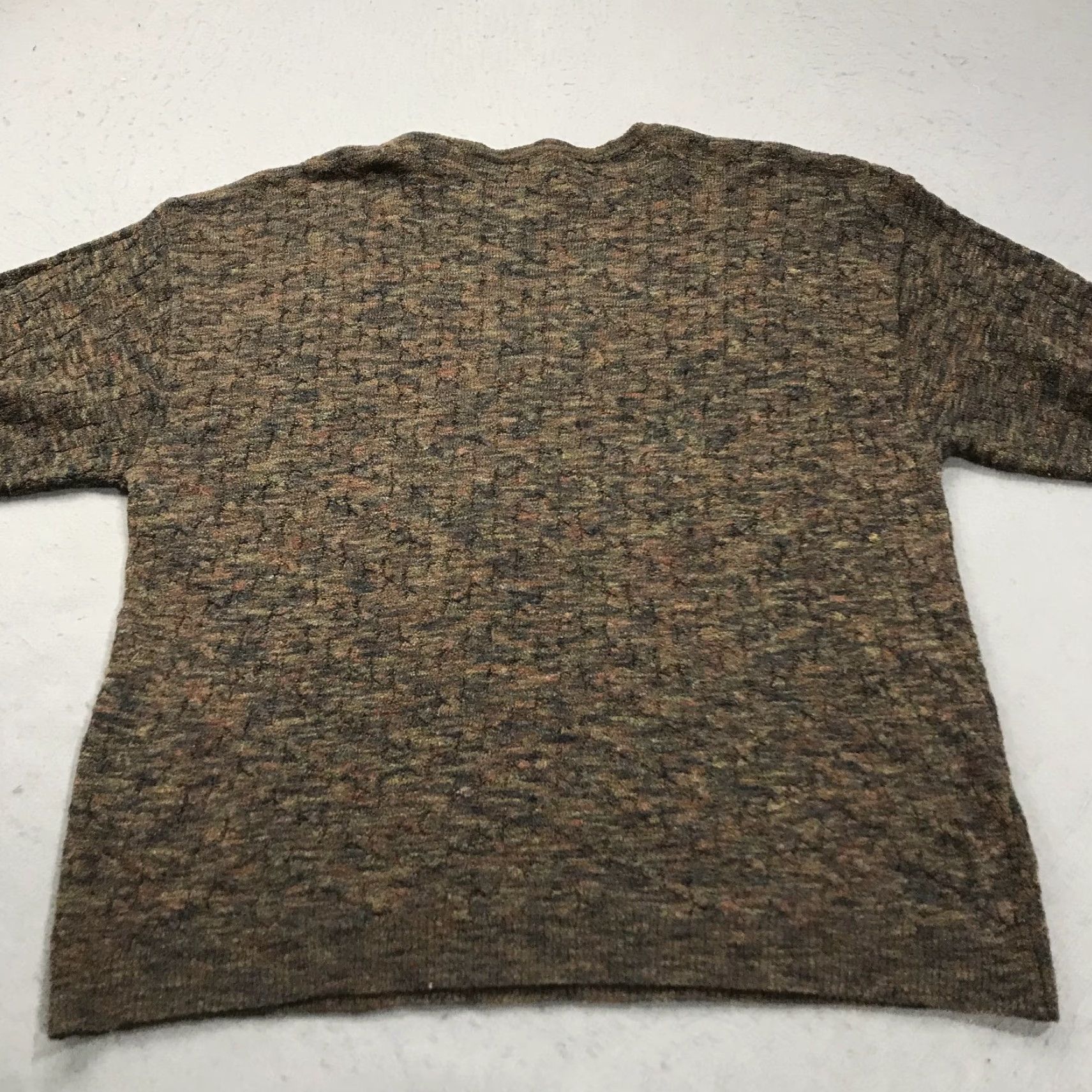 Vintage VINTAGE Tricots St Raphael Sweater Mens XL Brown Abstract Grandpa Knit Crewneck Clothing 90s Pullover Winter Mens Size US XL / EU 56 / 4 - 4 Thumbnail