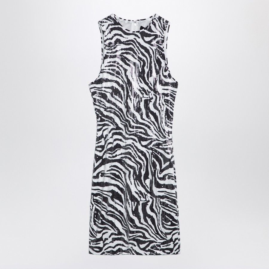 o1d2blof0924 Mini Dress in Black & White
