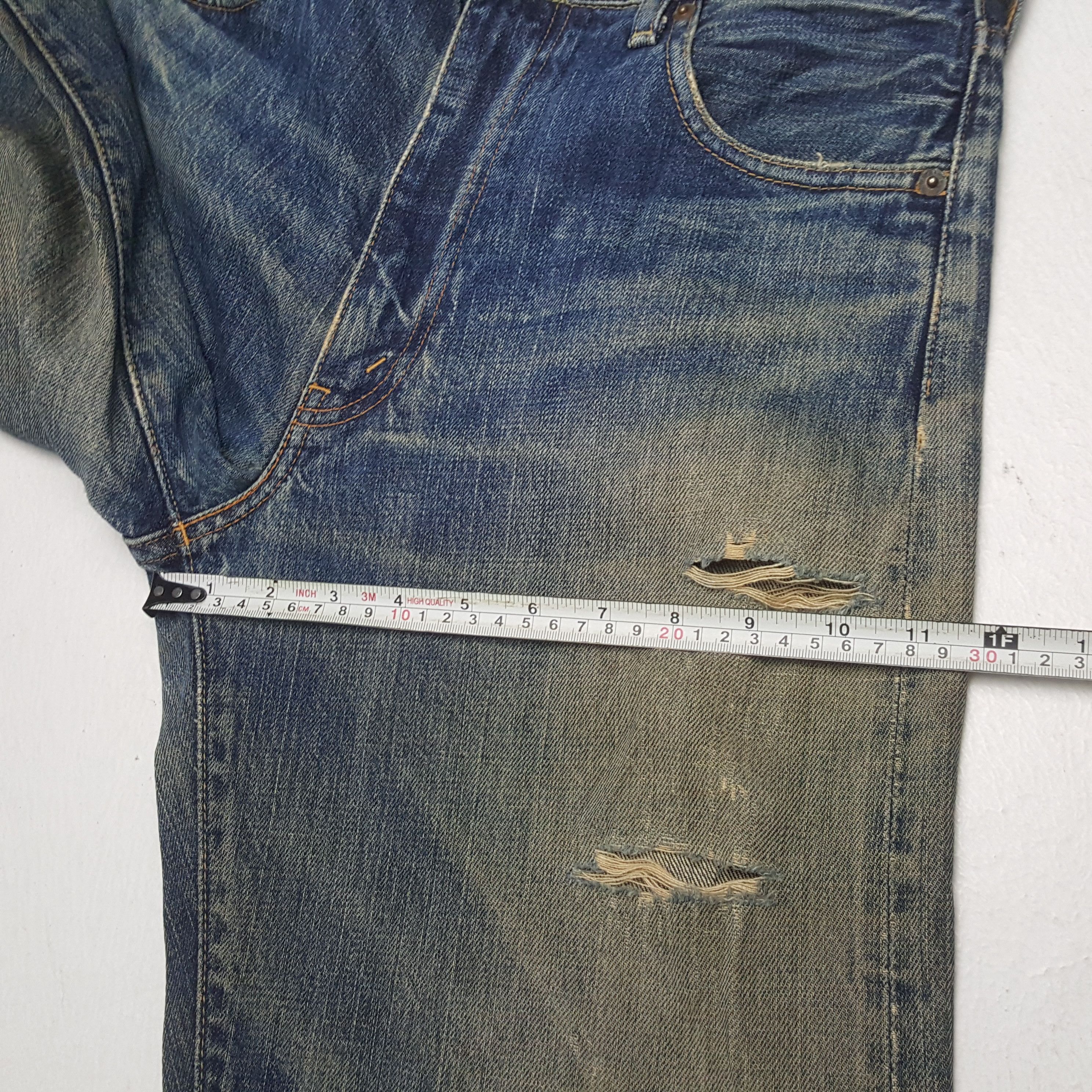 Levi's × Vintage LEVI'S Big E Selvedge Streetwear Style Distressed Jeans Size US 28 / EU 44 - 9 Thumbnail