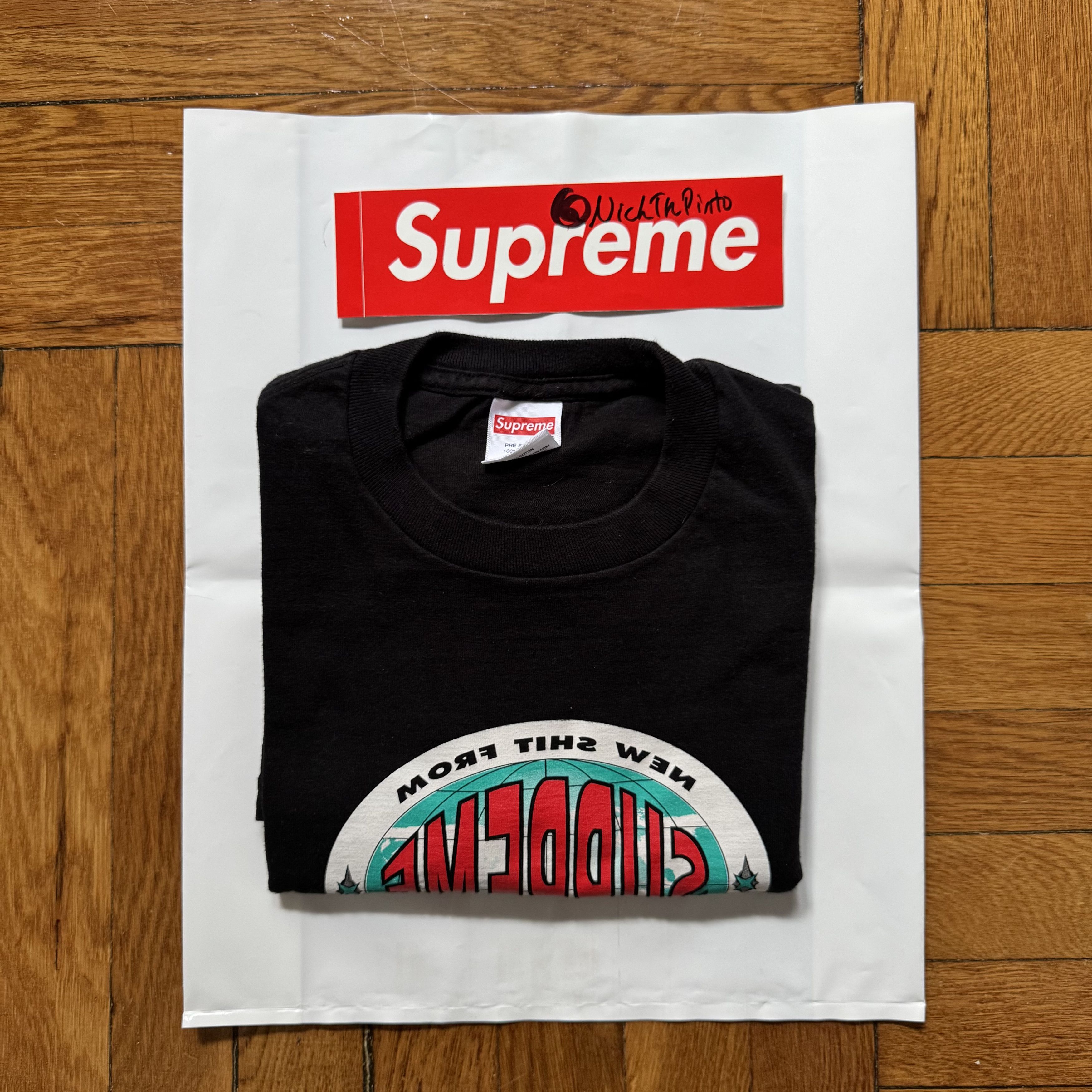 Supreme New Shit Tee Size US M / EU 48-50 / 2 - 3 Thumbnail