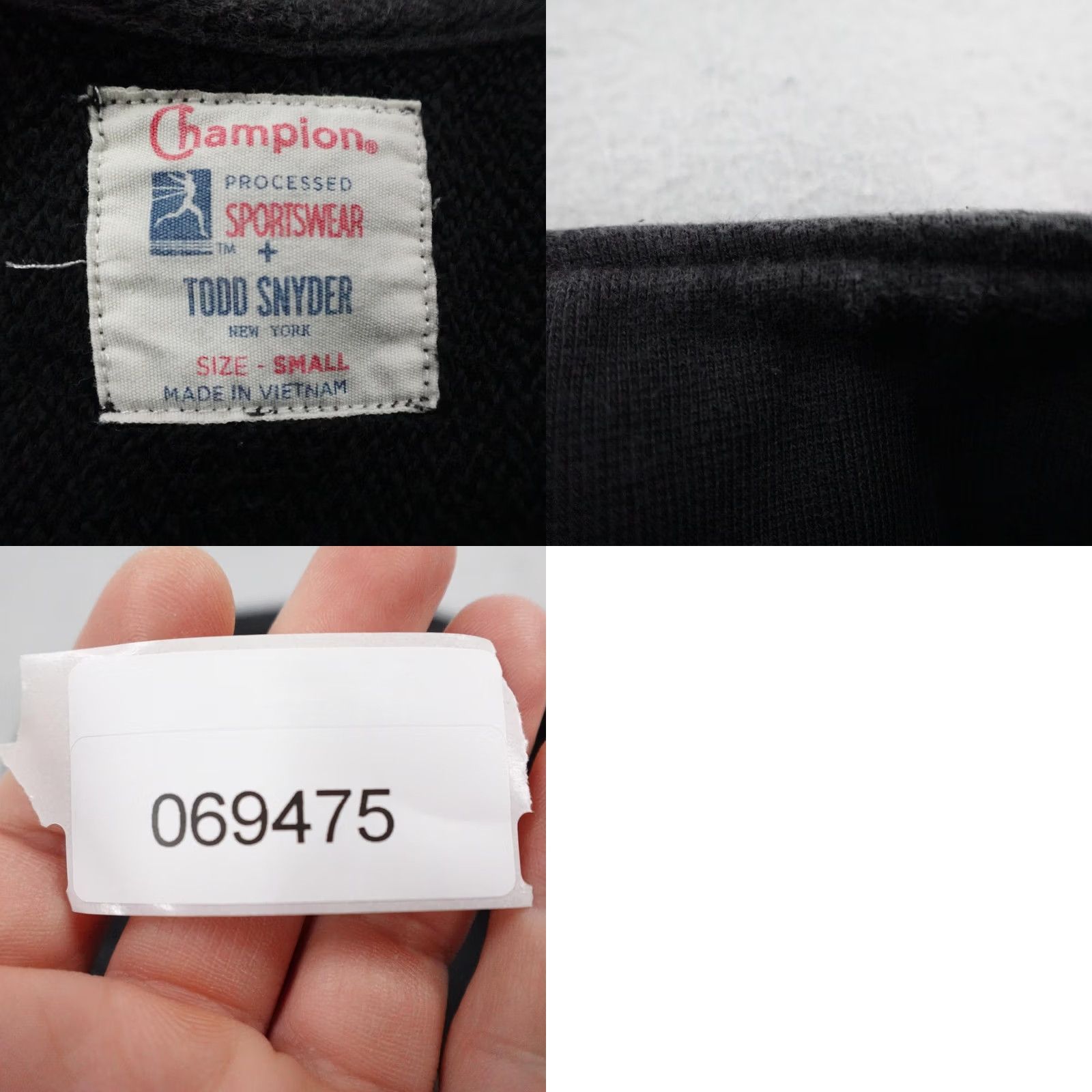 Todd Snyder Champion Todd Snyder Sweatshirt Mens Small Black 1/4 Zip Fleece Pullover Sweater Size US S / EU 44-46 / 1 - 8 Thumbnail