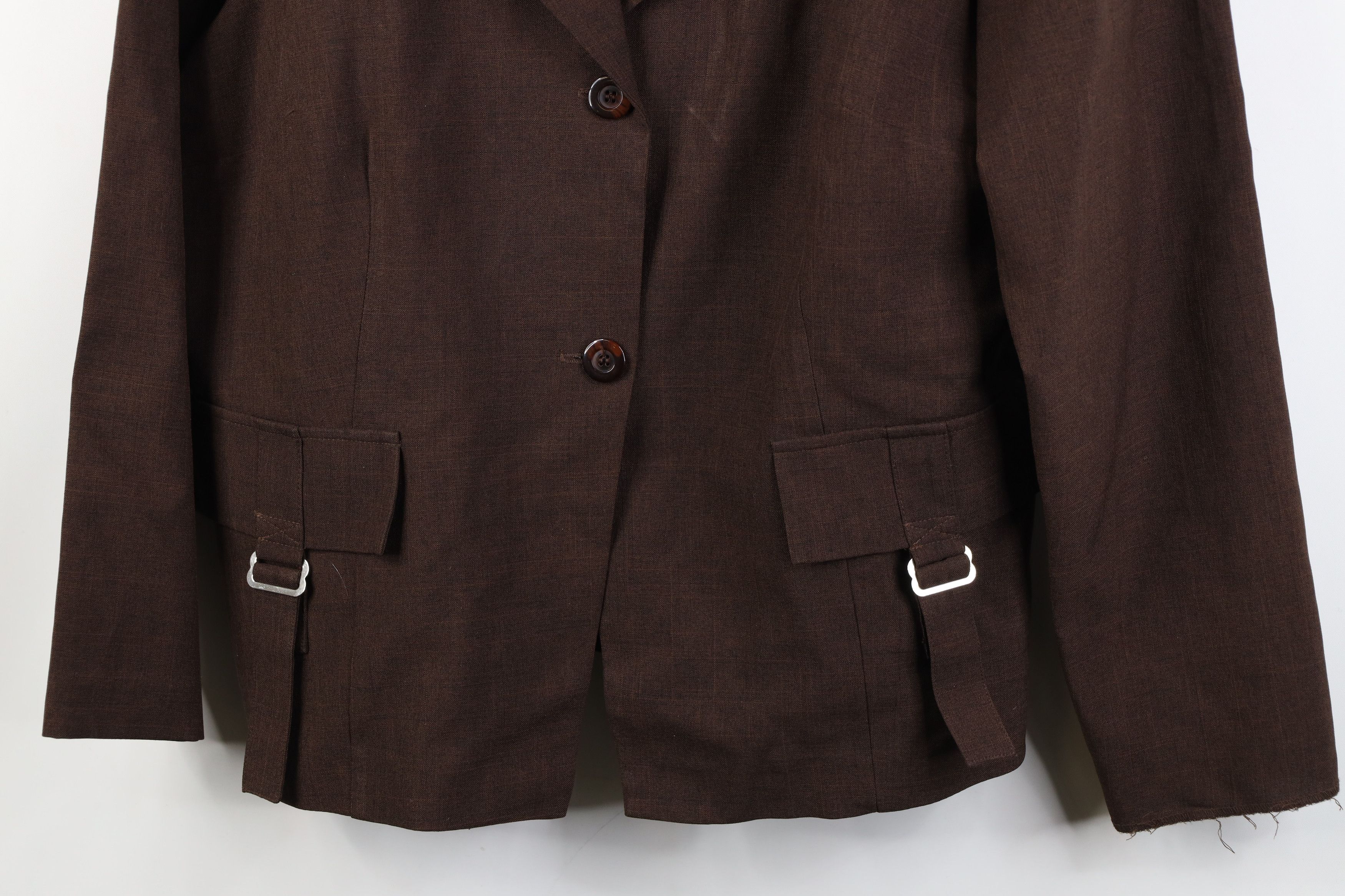 Vintage Vintage 70s 80s Streetwear Pocket Blazer Suit Jacket Brown Size XL / US 12-14 / IT 48-50 - 3 Thumbnail