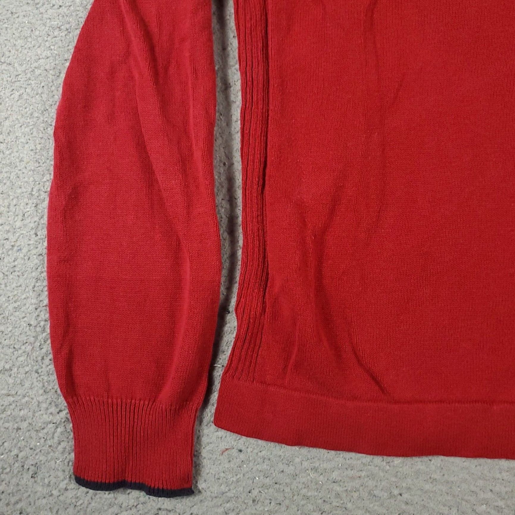 Nautica Nautica Mens Red Casual Sweater XS Extra Small 1/4 Zip Pullover Size US XS / EU 42 / 0 - 3 Thumbnail