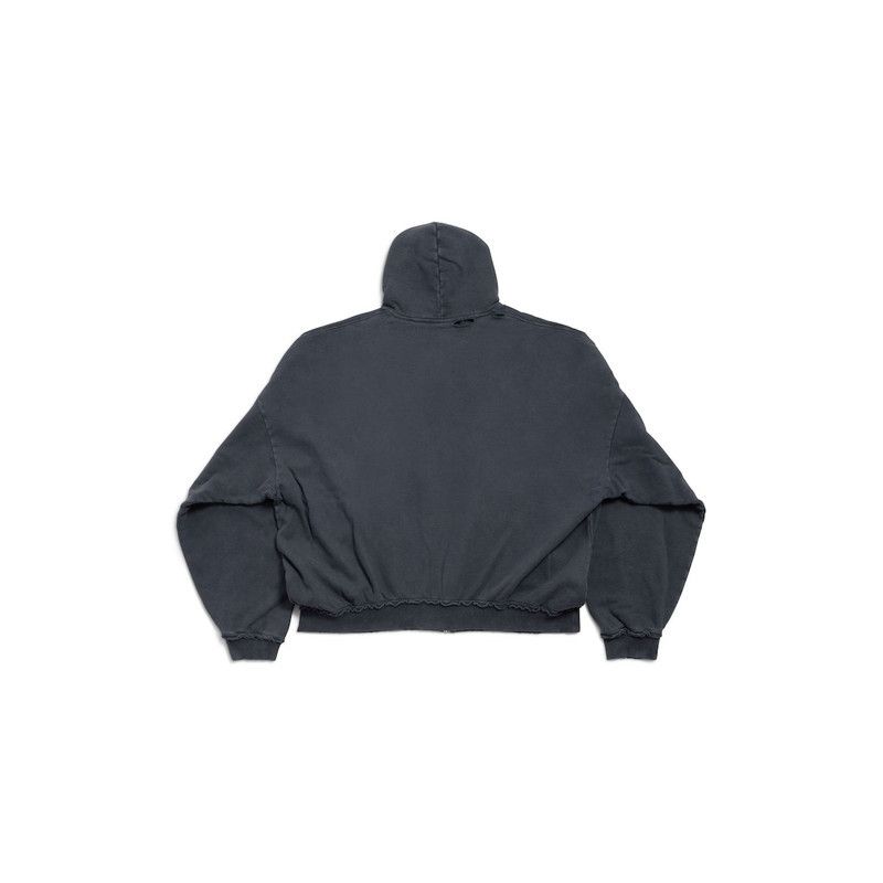 Balenciaga o1tr1nto0526 Fashion Designer Pulled Zip-up Hoodie Large Fit Size M / US 6-8 / IT 42-44 - 6 Thumbnail