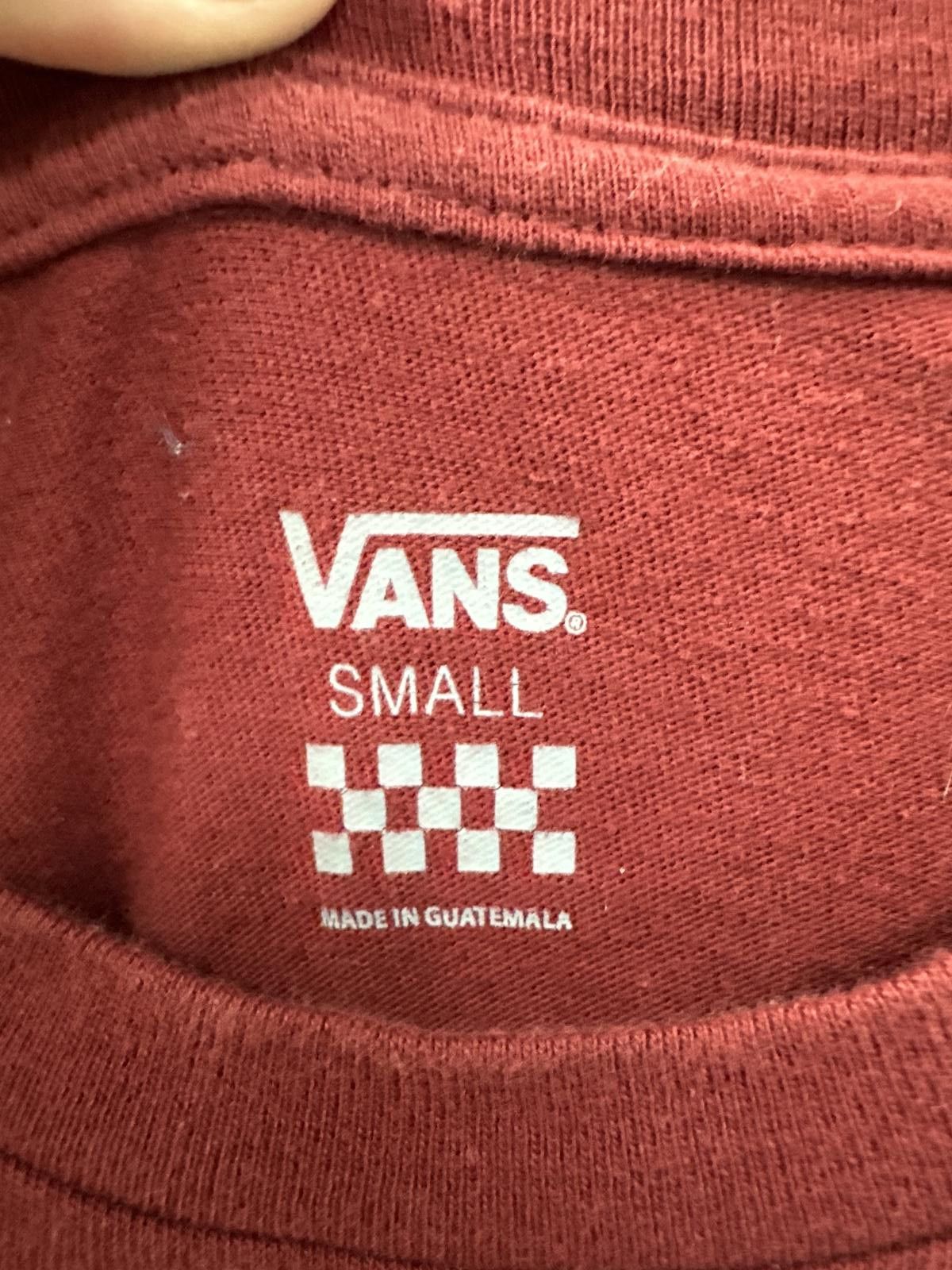 Vans Vans Graphic Tee - Small - Burgundy with Leopard Print Size S / US 4 / IT 40 - 3 Thumbnail