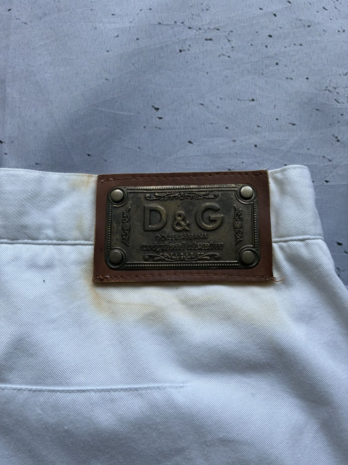 Dolce & Gabbana Dolce & Gabanna AW03 Multi zip White Cargo Pants Size US 33 - 12 Thumbnail