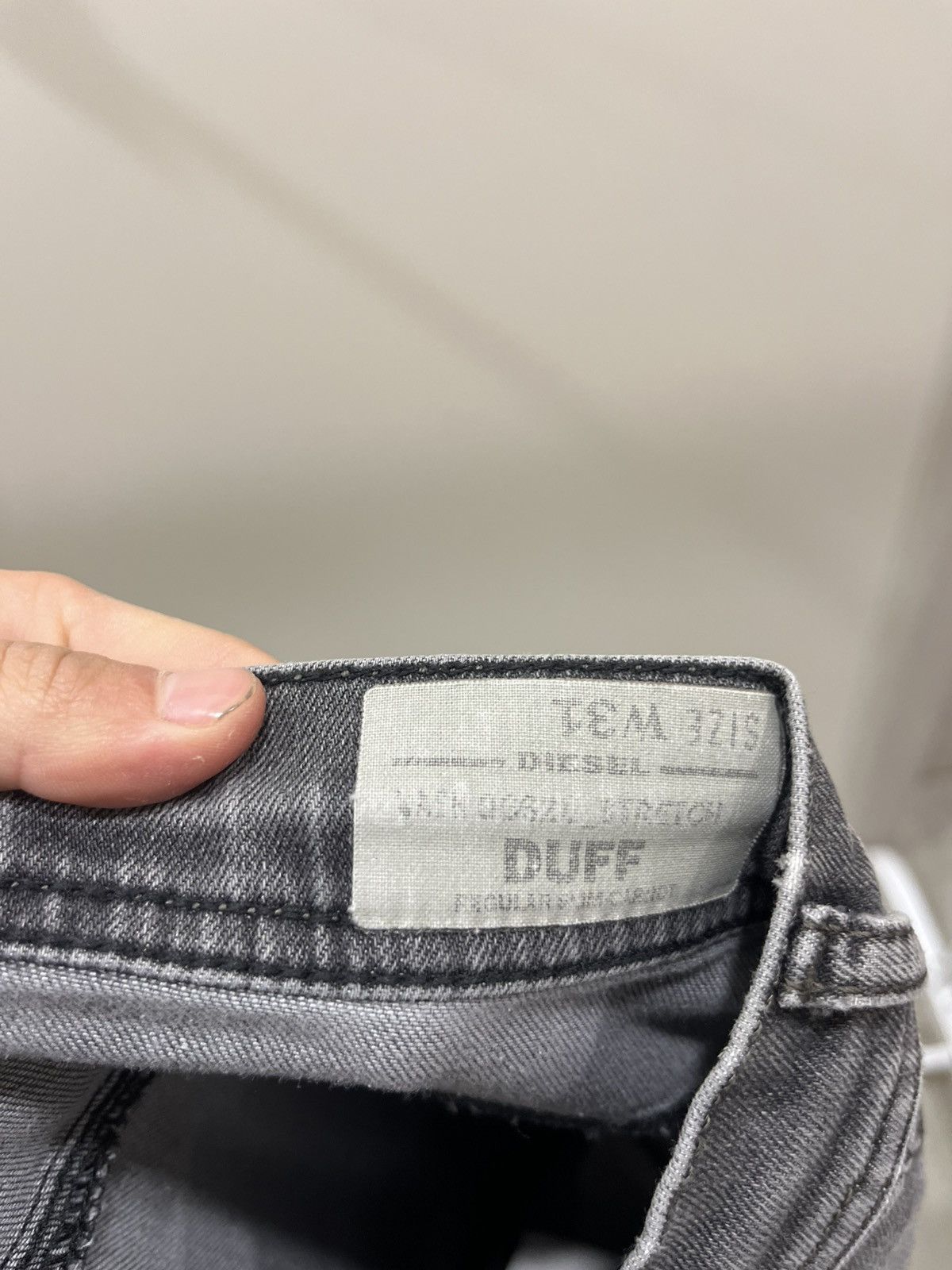 Diesel Vintage Diesel Jeans Duff Straight Fit Grey Streetwear Size US 31 - 6 Thumbnail