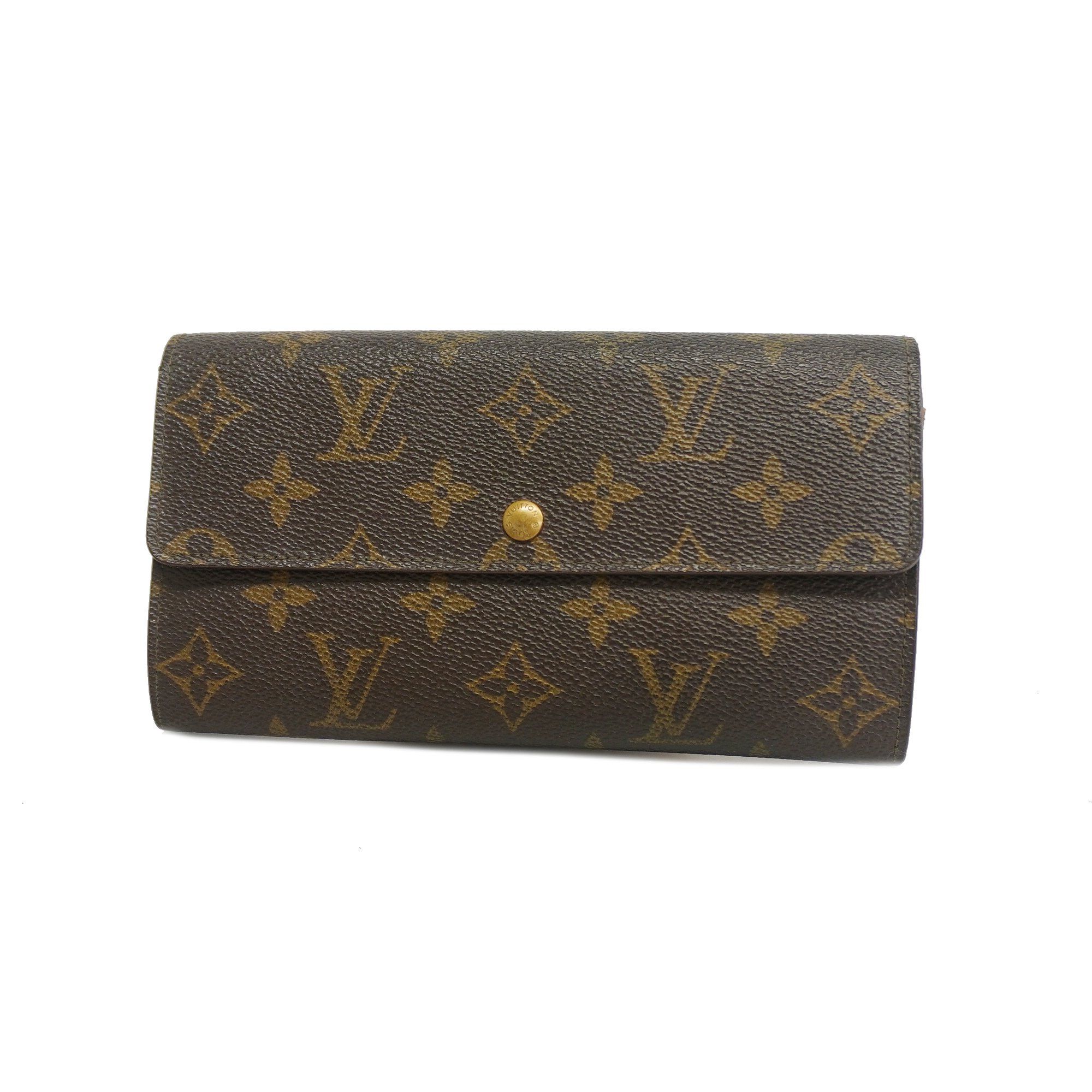 Auth Louis Vuitton Monogram Portofeuil Elise M61654 Men,Women,Unisex Wallet