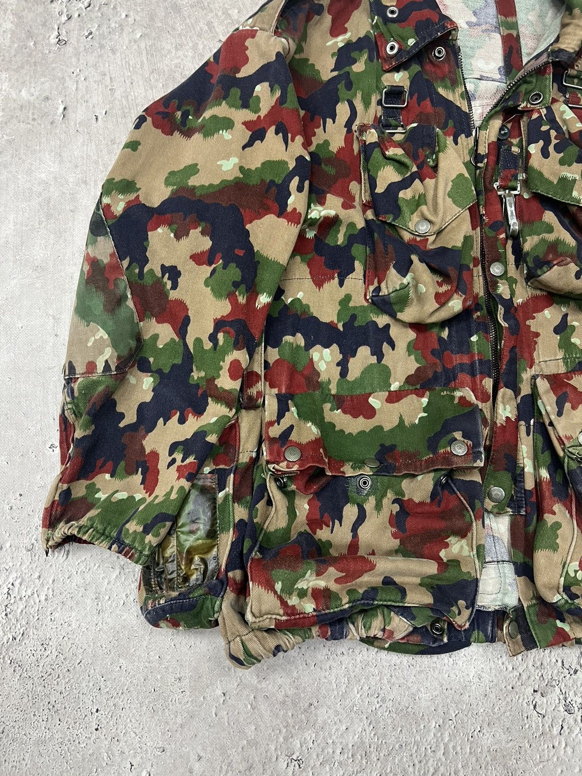 Vintage Vintage Swiss Army Military M70 Alpenflage Field Jacket Size US M / EU 48-50 / 2 - 3 Thumbnail