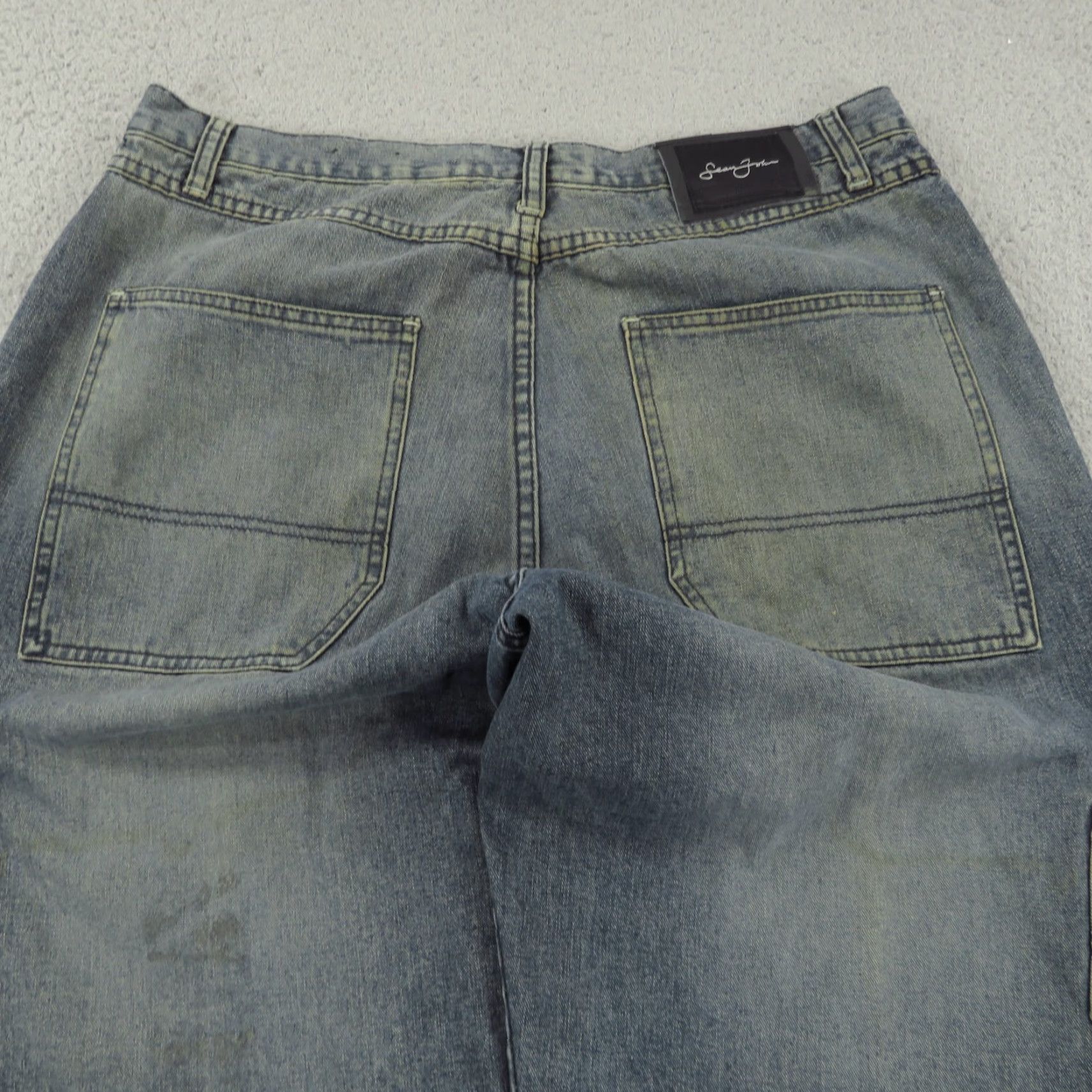 Sean John VINTAGE Sean John Jeans 5-Pocket Cargo Wide-Leg 34 Men Denim Blue 90s Grunge Hip Hop 32 Inseam Harvested in Hong Kong Mens Size US 34 / EU 50 - 6 Thumbnail