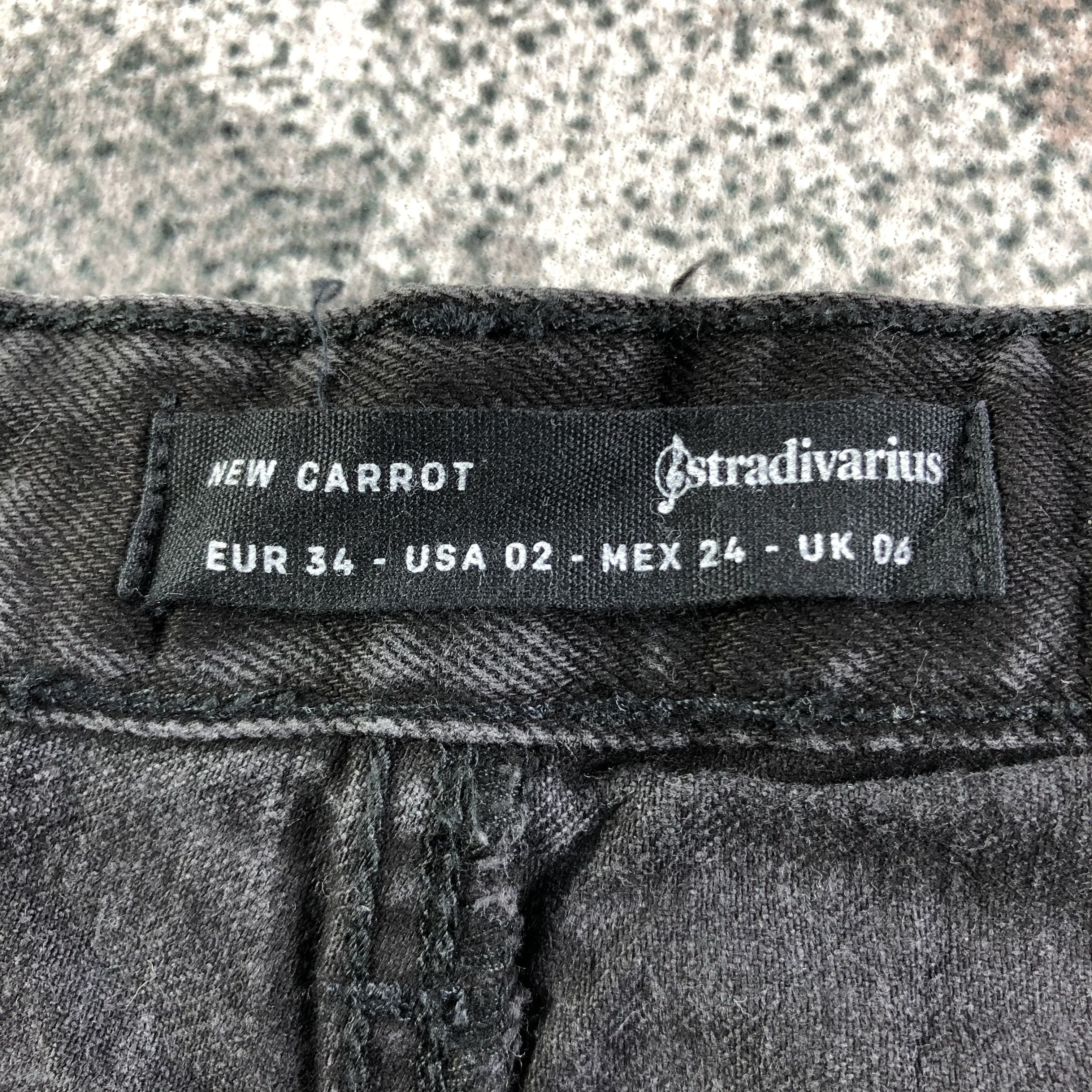 Japanese Brand Stradivarius Faded Black Jeans Punk Denim Size 26" / US 2 / IT 38 - 10 Thumbnail