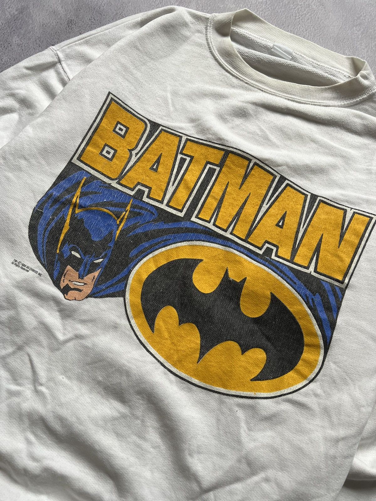 DC Comics × Vintage Vintage DC Comics Inc. 80s 90s Batman Logo Sweatshirt Size US S / EU 44-46 / 1 - 4 Thumbnail