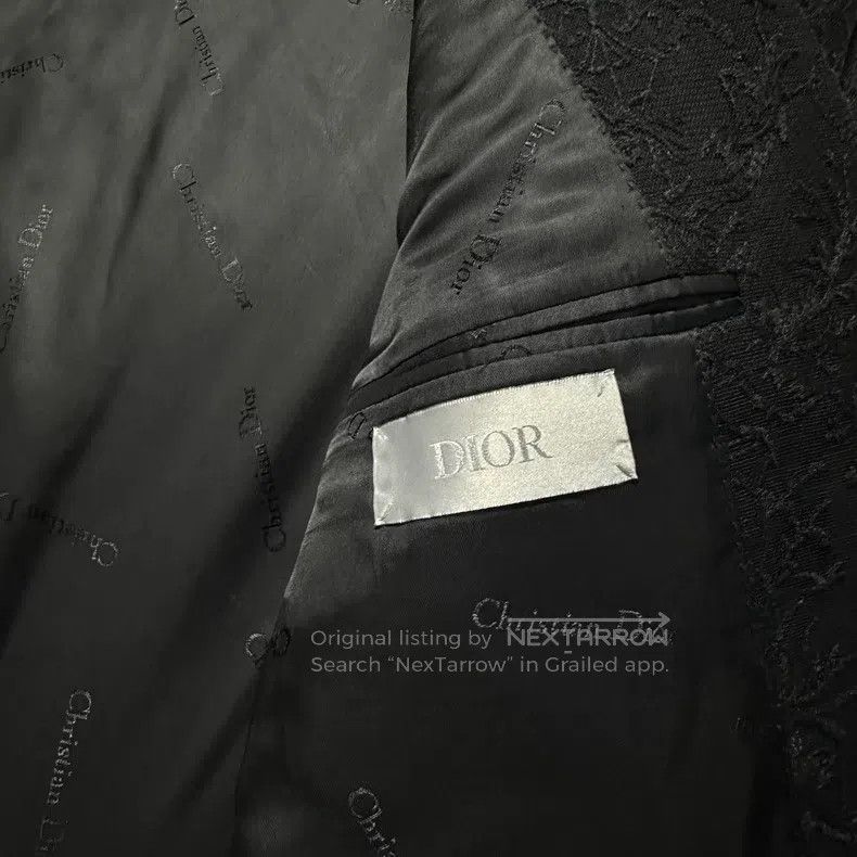 Dior Dior Embossed embroidered floral suit Size 54R - 6 Thumbnail