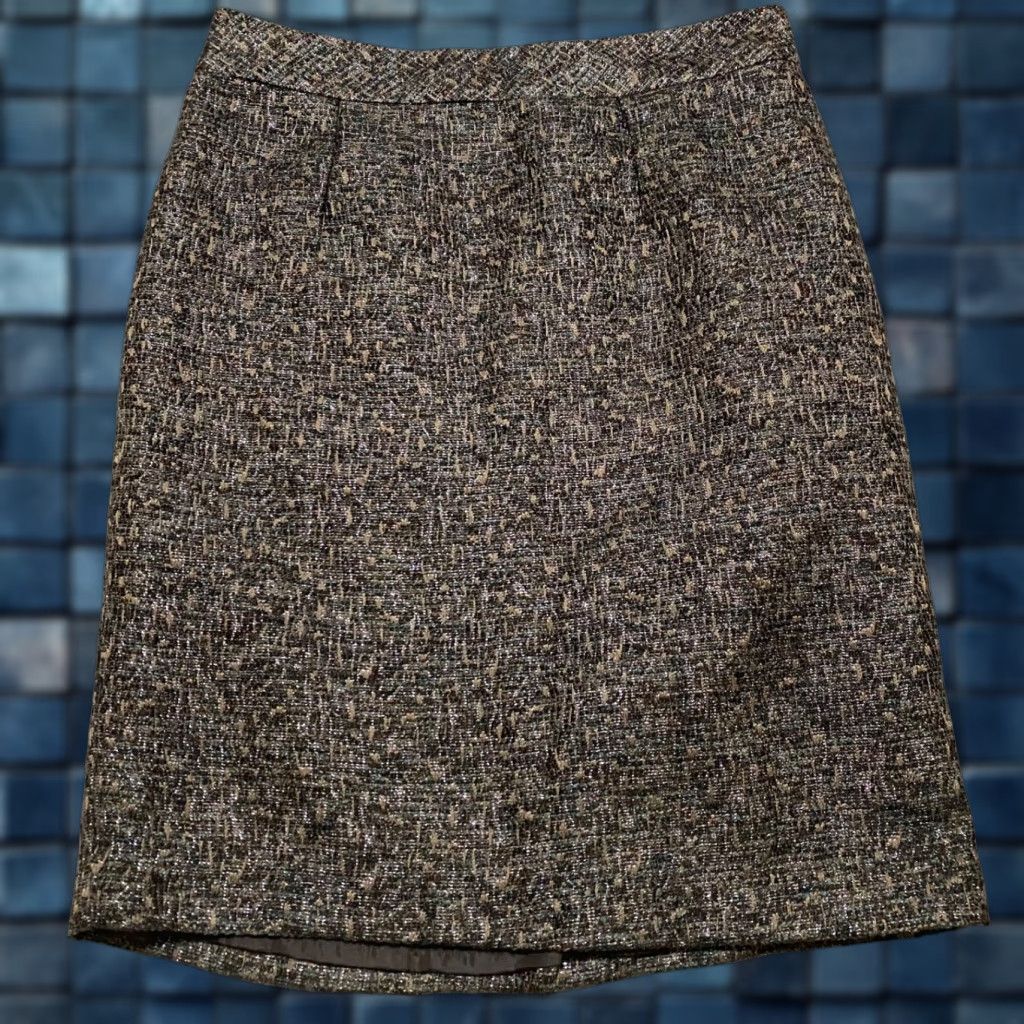 Talbots Talbots Skirt Brown Tweed Pencil Knee Length Lined 10 Womens Size 32" / US 10 / IT 46 - 1 Thumbnail