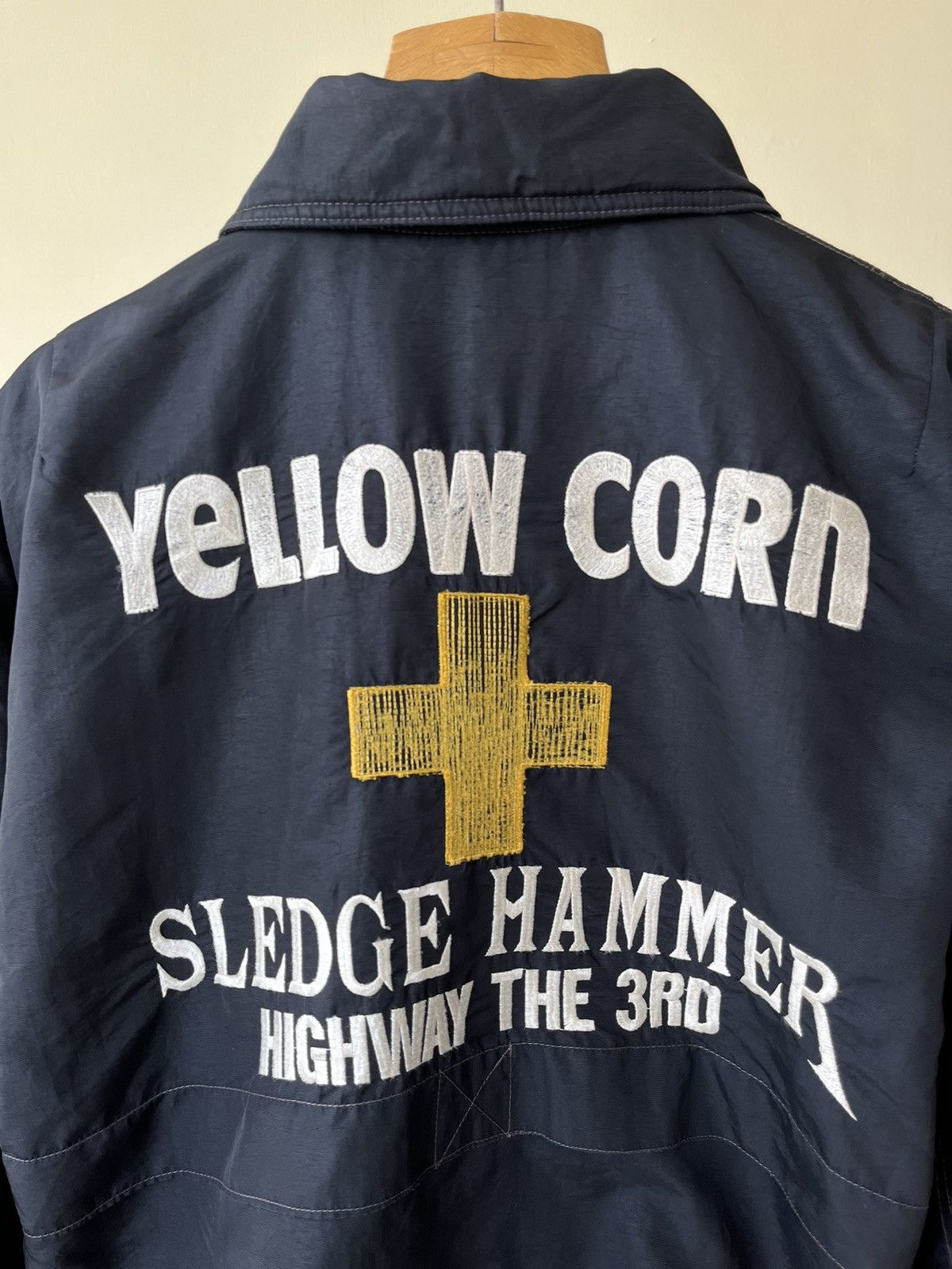 YELLOW CORN Vintage Yellow Corn Embroidered Racing Jacket Size US L / EU 52-54 / 3 - 3 Thumbnail