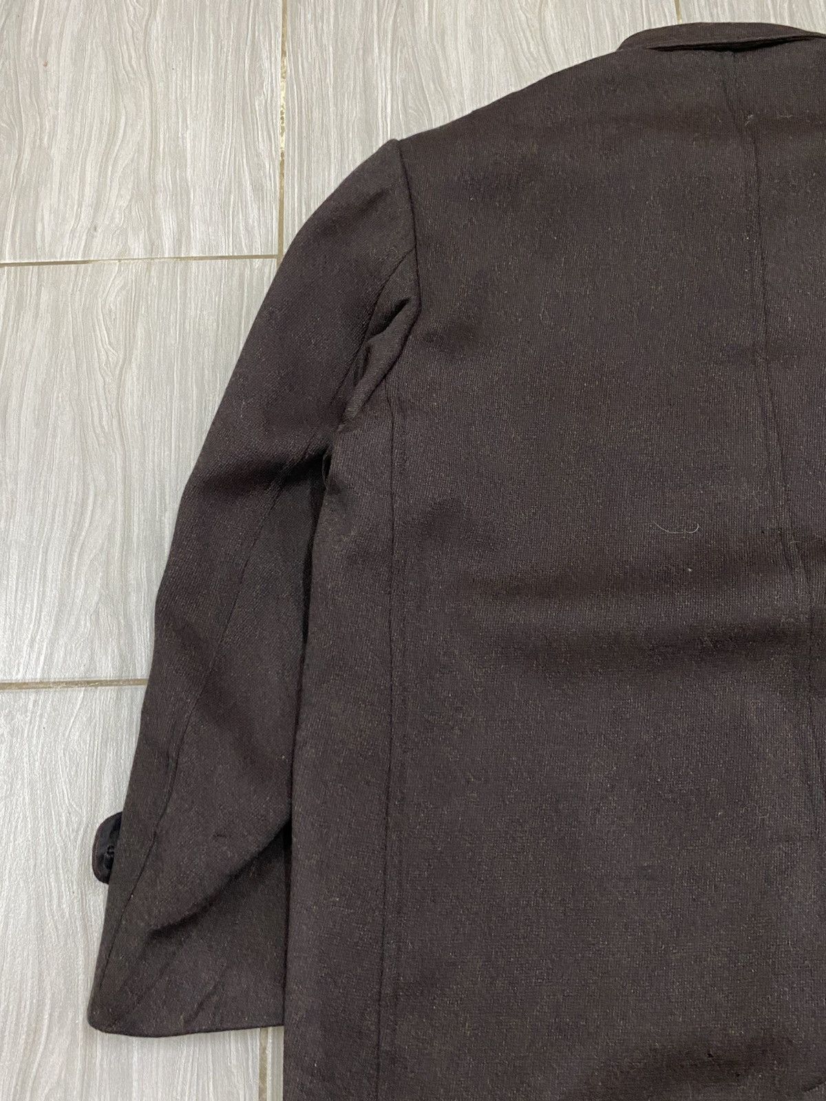 Yohji Yamamoto Tailor Yamamoto Japan Vintage Black Wool OverCoat 90s Size US M / EU 48-50 / 2 - 7 Thumbnail