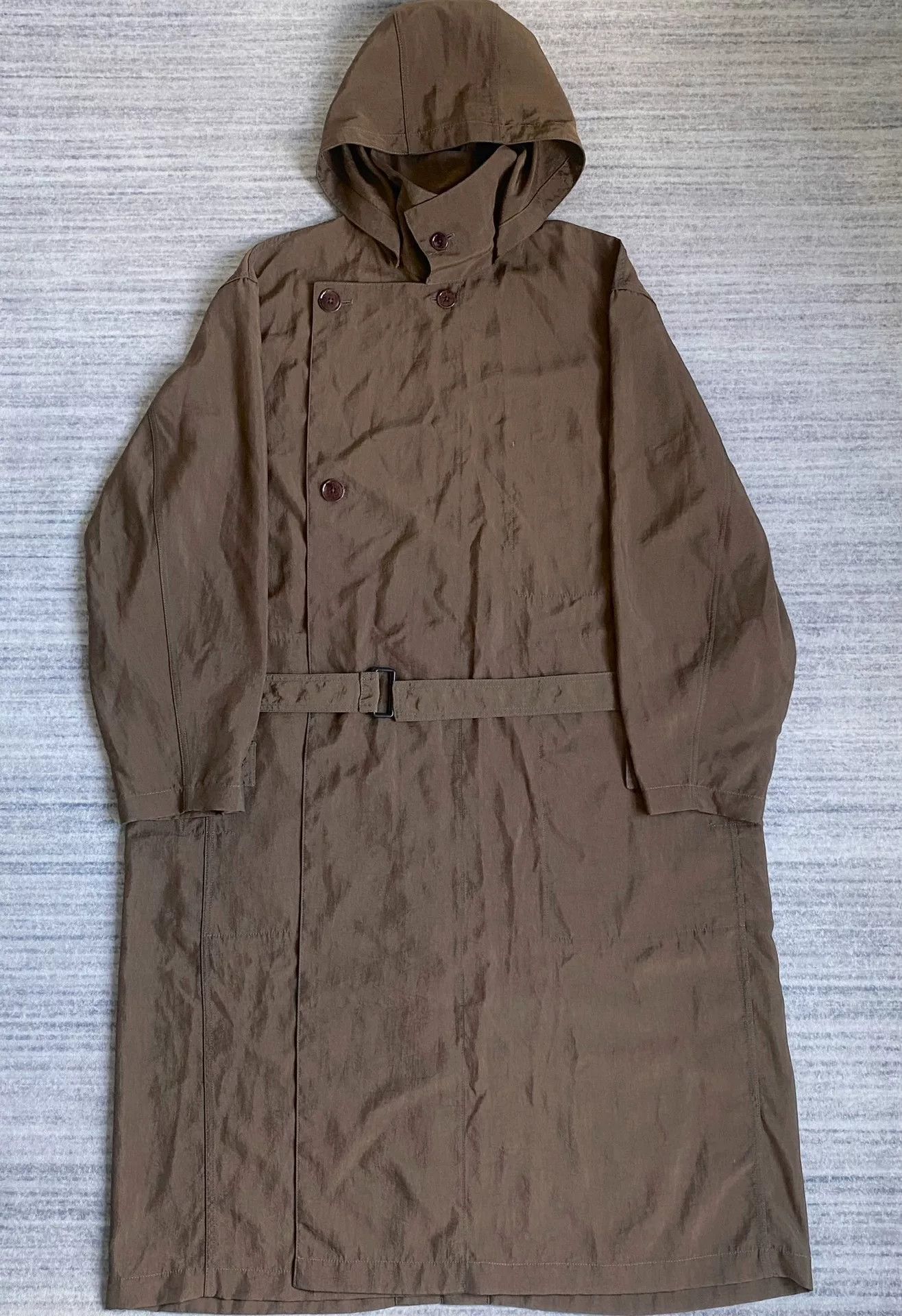 Lemaire brown belted trench coat with military silhouette Size US XL / EU 56 / 4 - 1 Thumbnail