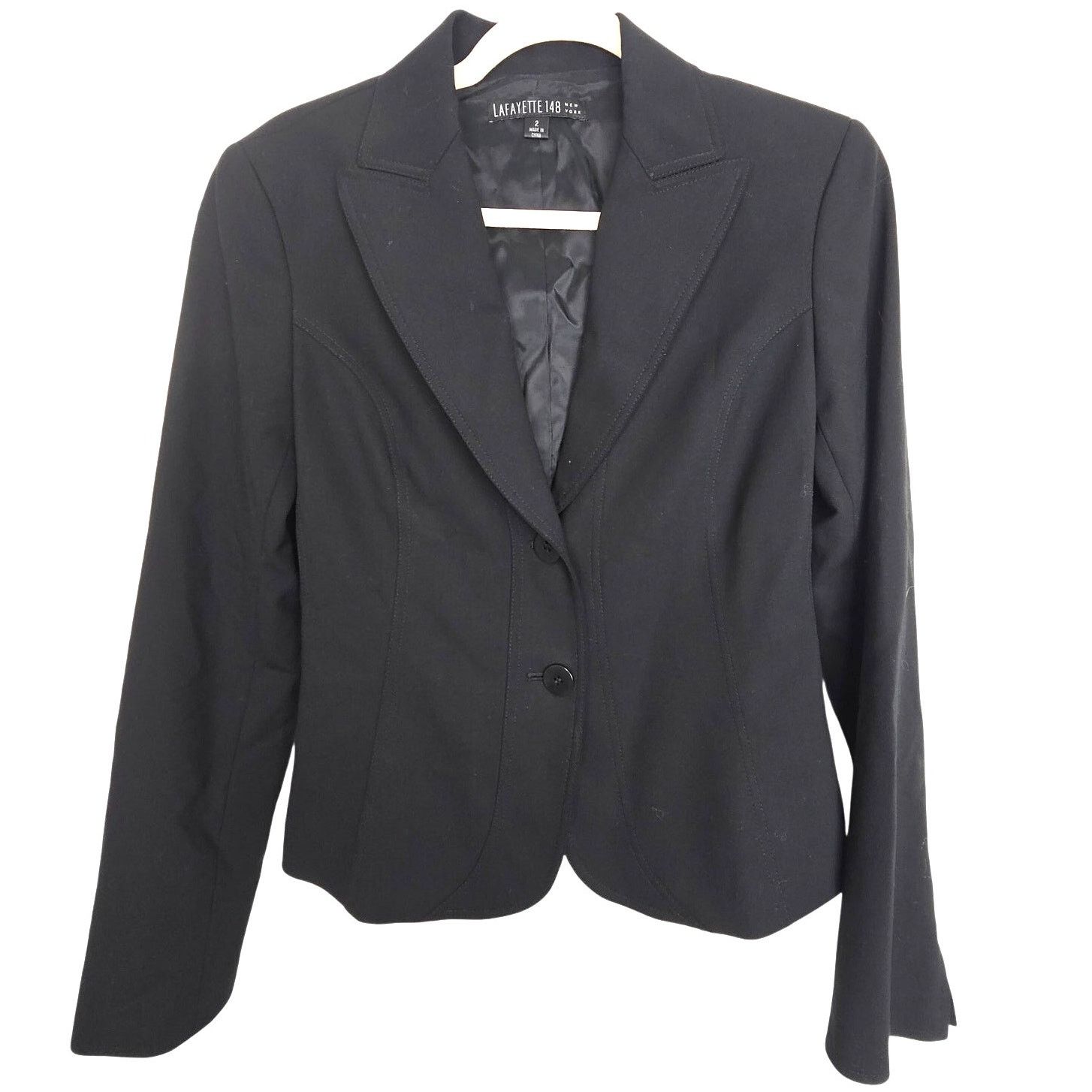 Lafayette 148 Lafayette 148 Women Wool Blazer Sz 2 Classic Designer Career Size XS / US 0-2 / IT 36-38 - 1 Thumbnail