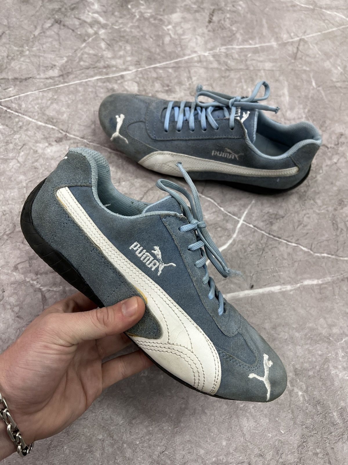 Puma × Vintage VINTAGE Y2K SUEDE PUMA SPEED CAT HYPE RETRO SHOES TRAINERS Size US 9 / IT 39 - 1 Thumbnail