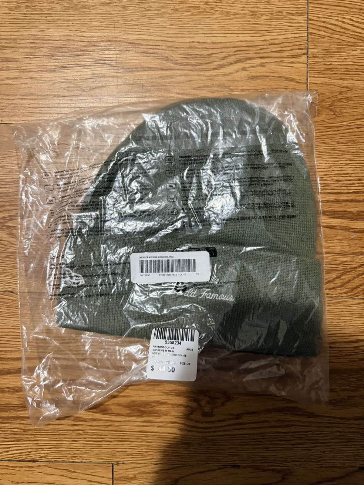Supreme Supreme New Era Box Logo Beanie (FW25) Olive Size ONE SIZE - 2 Thumbnail