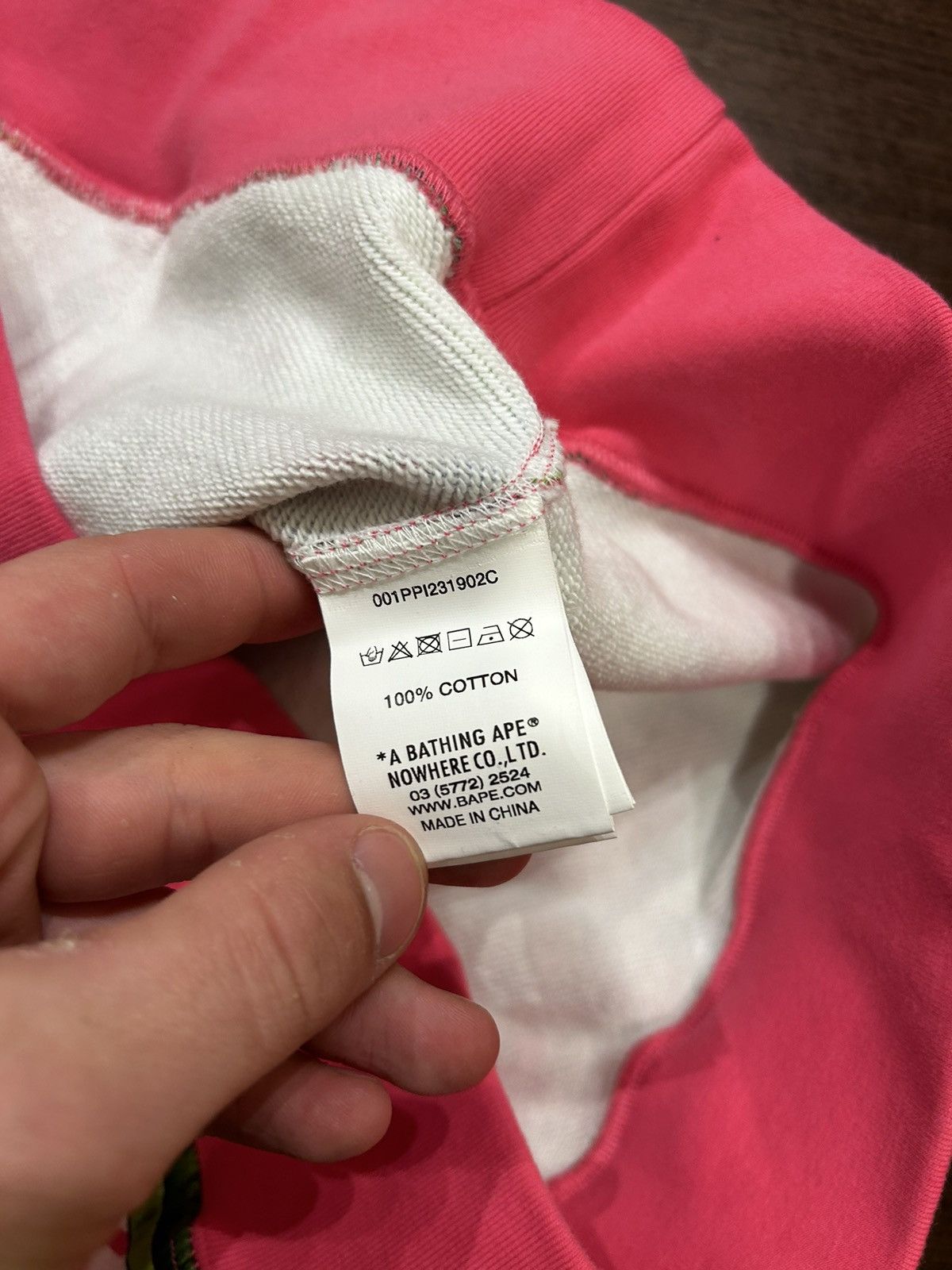 Bape Bape X Monkey 47 Pullover Hoodie Pink Size US XL / EU 56 / 4 - 7 Thumbnail