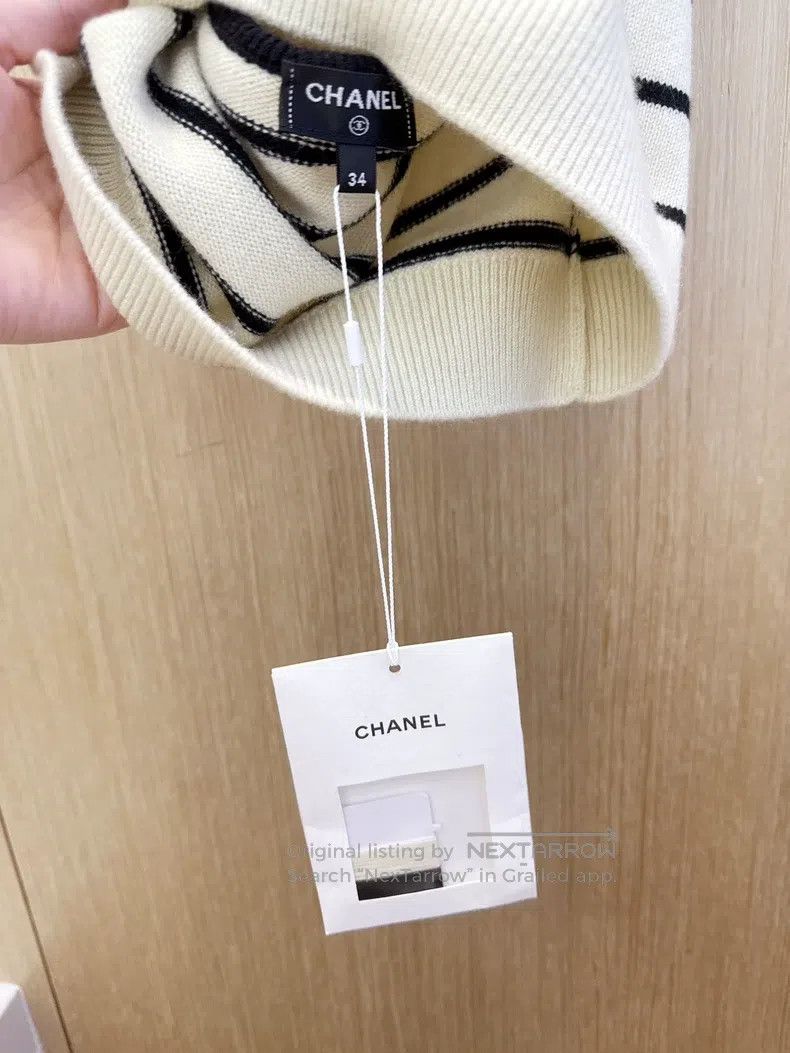 Chanel Chanel Striped double c neck strap Size XXS / US 00 / IT 34 - 4 Thumbnail