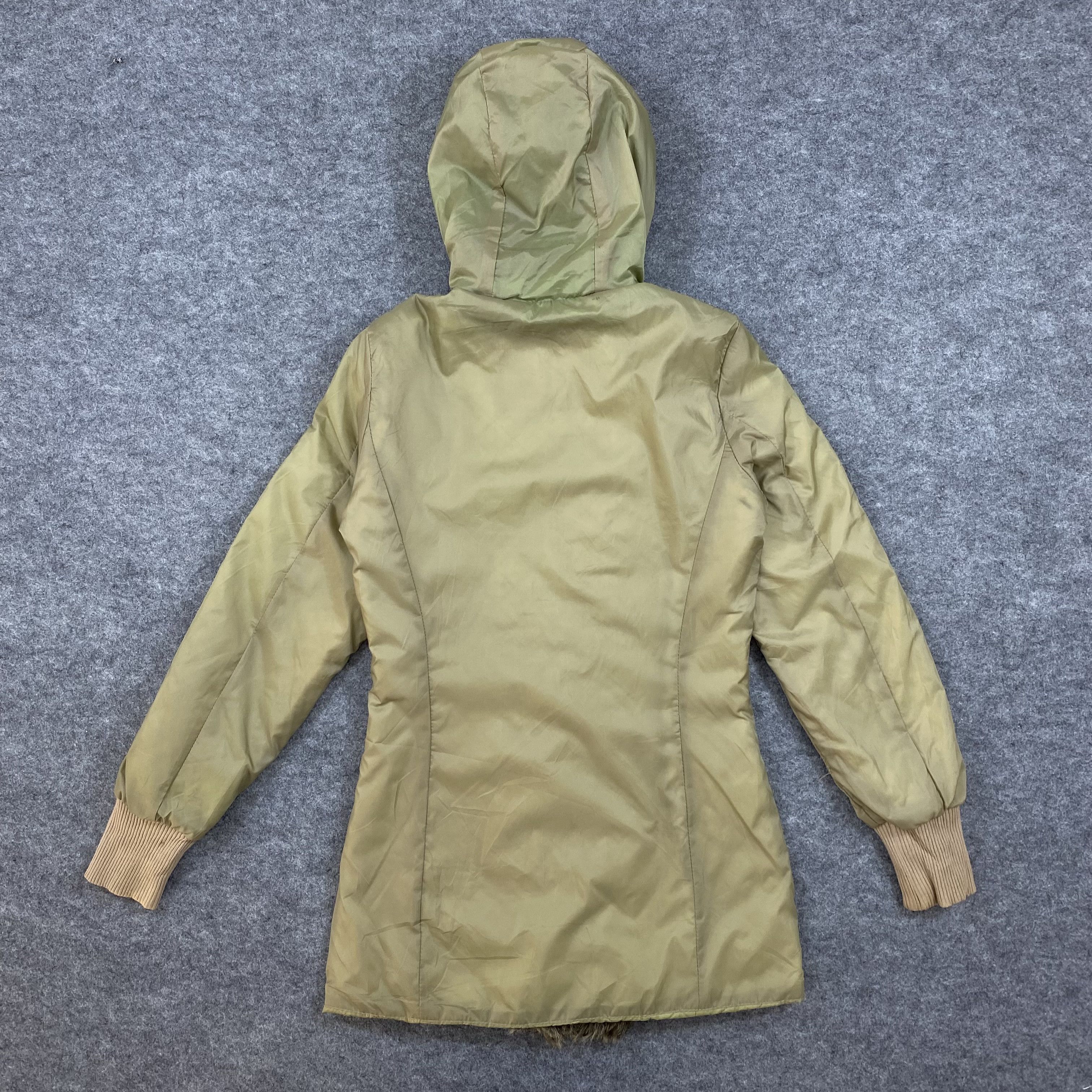 Vintage VINTAGE ESPRIT Y2K Green Faux Fur Hooded Parka Jacket-J649 Size US XS / EU 42 / 0 - 2 Thumbnail