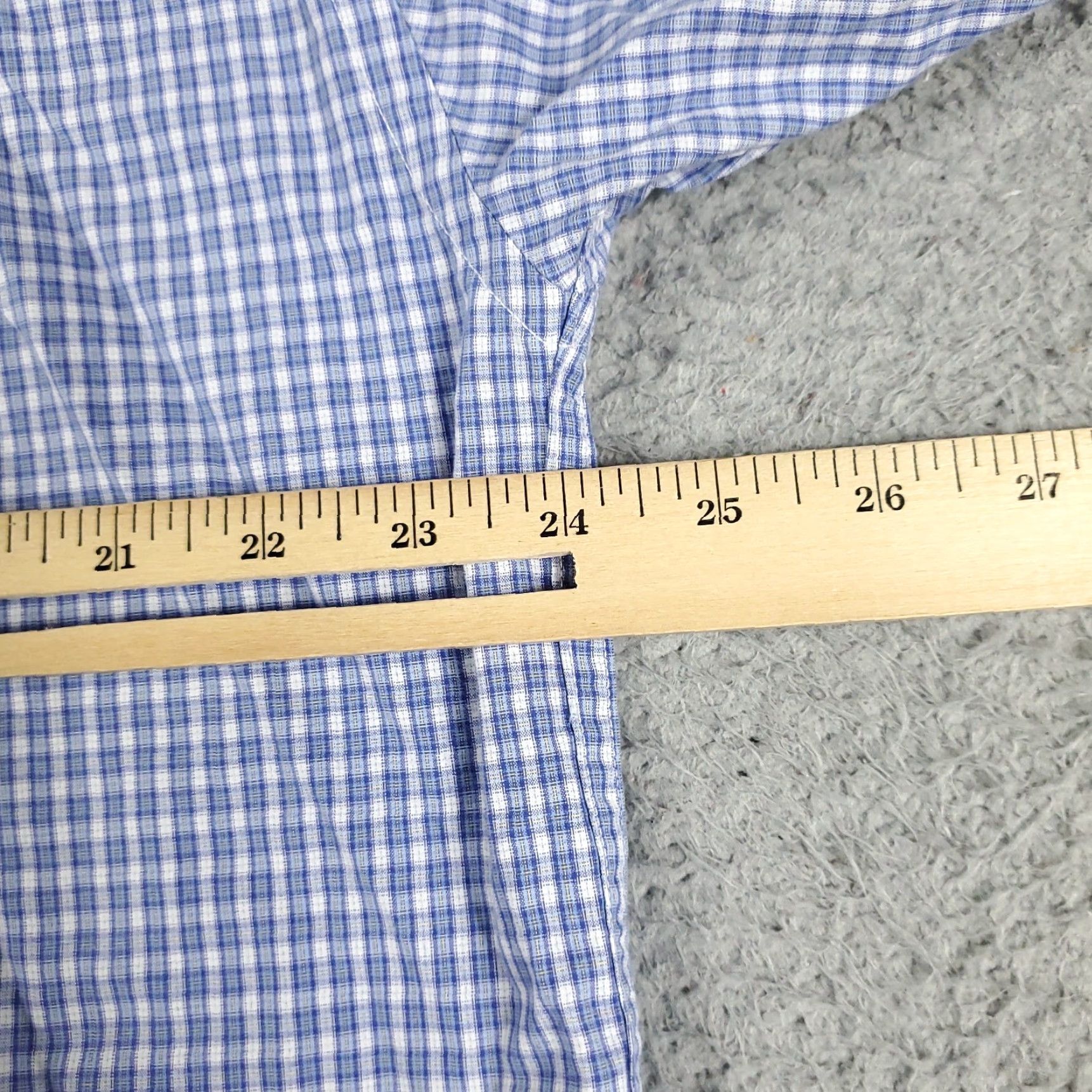 Tommy Hilfiger Tommy Hilfiger Shirt Mens Large Blue Plaid Casual Button Up Long Sleeve Size US L / EU 52-54 / 3 - 6 Thumbnail