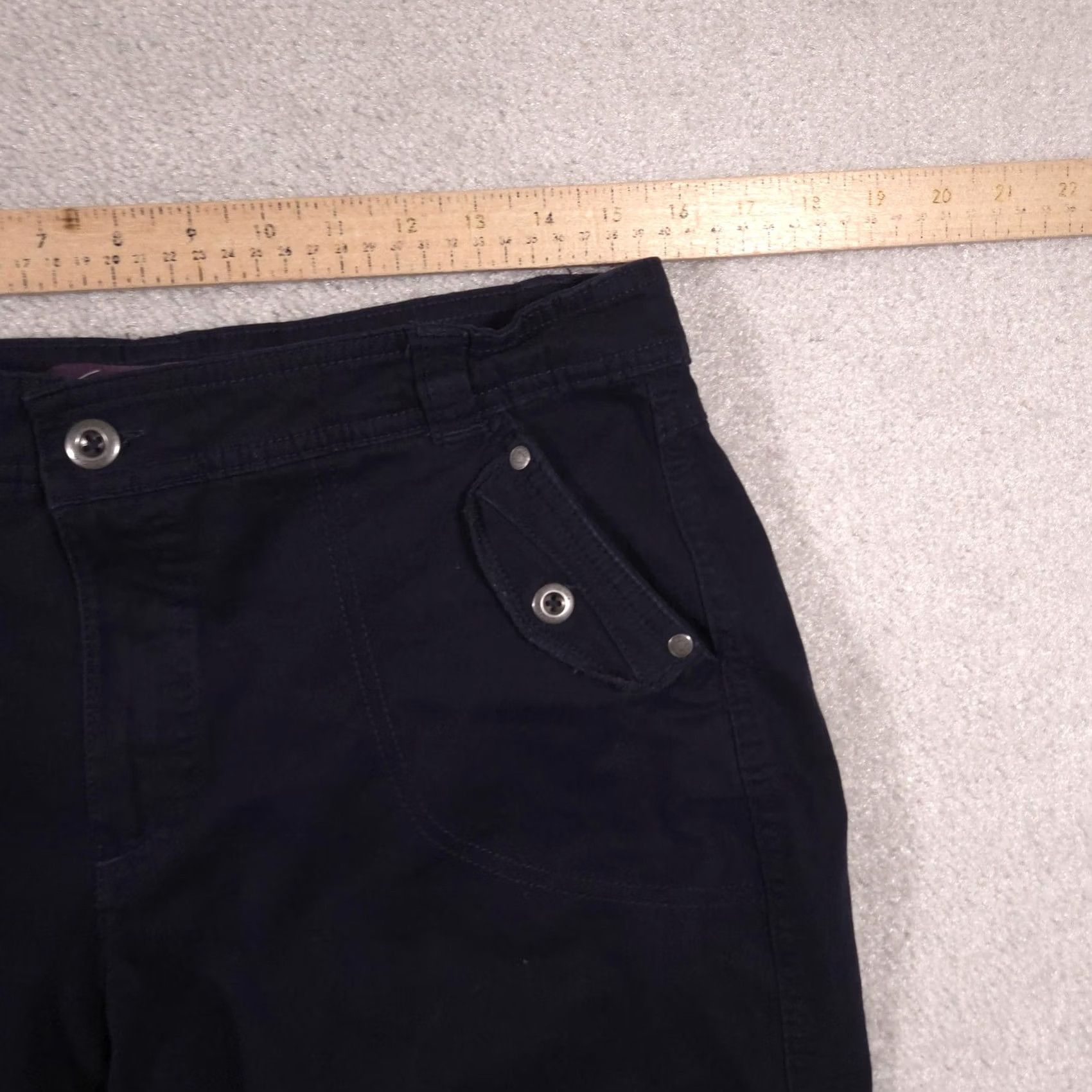 Gloria Vanderbilt Gloria Vanderbilt Capri Pants Womens 10 Blue Twill Stretch Zip Fly Casual Size 32" / US 10 / IT 46 - 5 Thumbnail