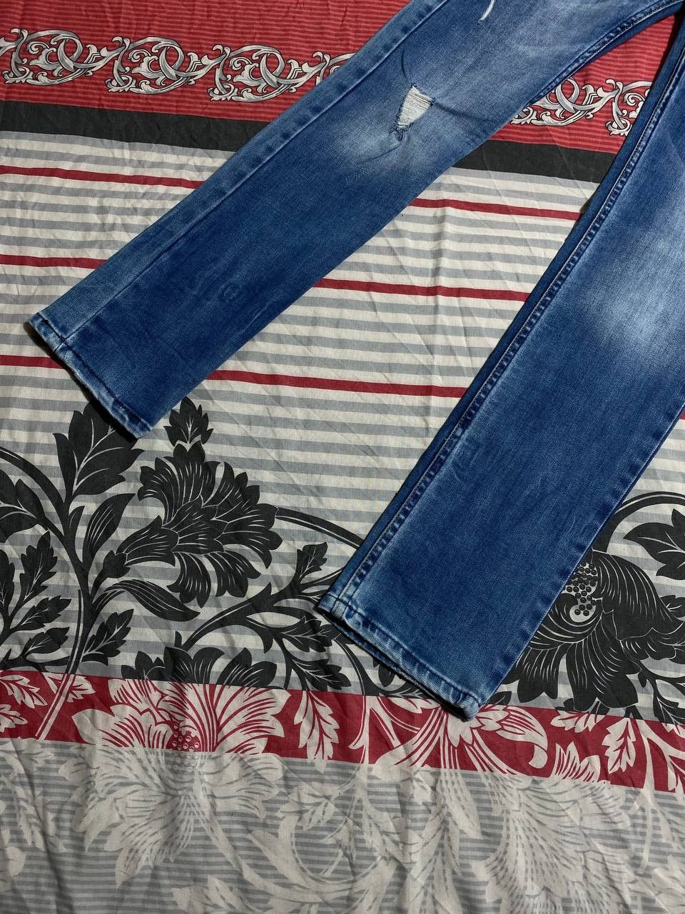 Japanese Brand Crazy Crash Dirty Baggy Faded Jean Japan Avant Garde Style Size US 30 / EU 46 - 15 Thumbnail