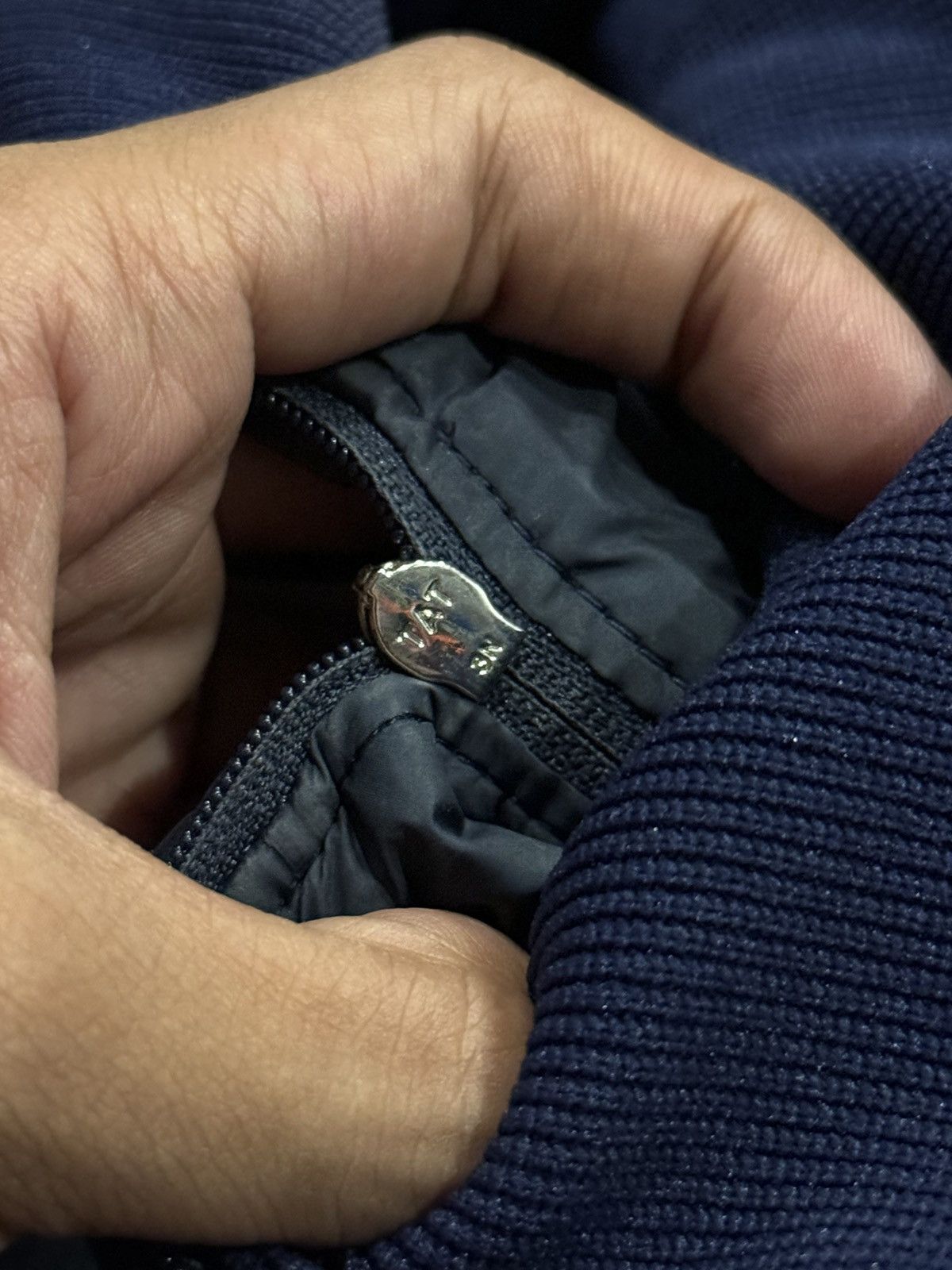 Prada Prada Ss/18 Blue Lambskin Leather Zip-Up Jacket Size US S / EU 44-46 / 1 - 8 Thumbnail