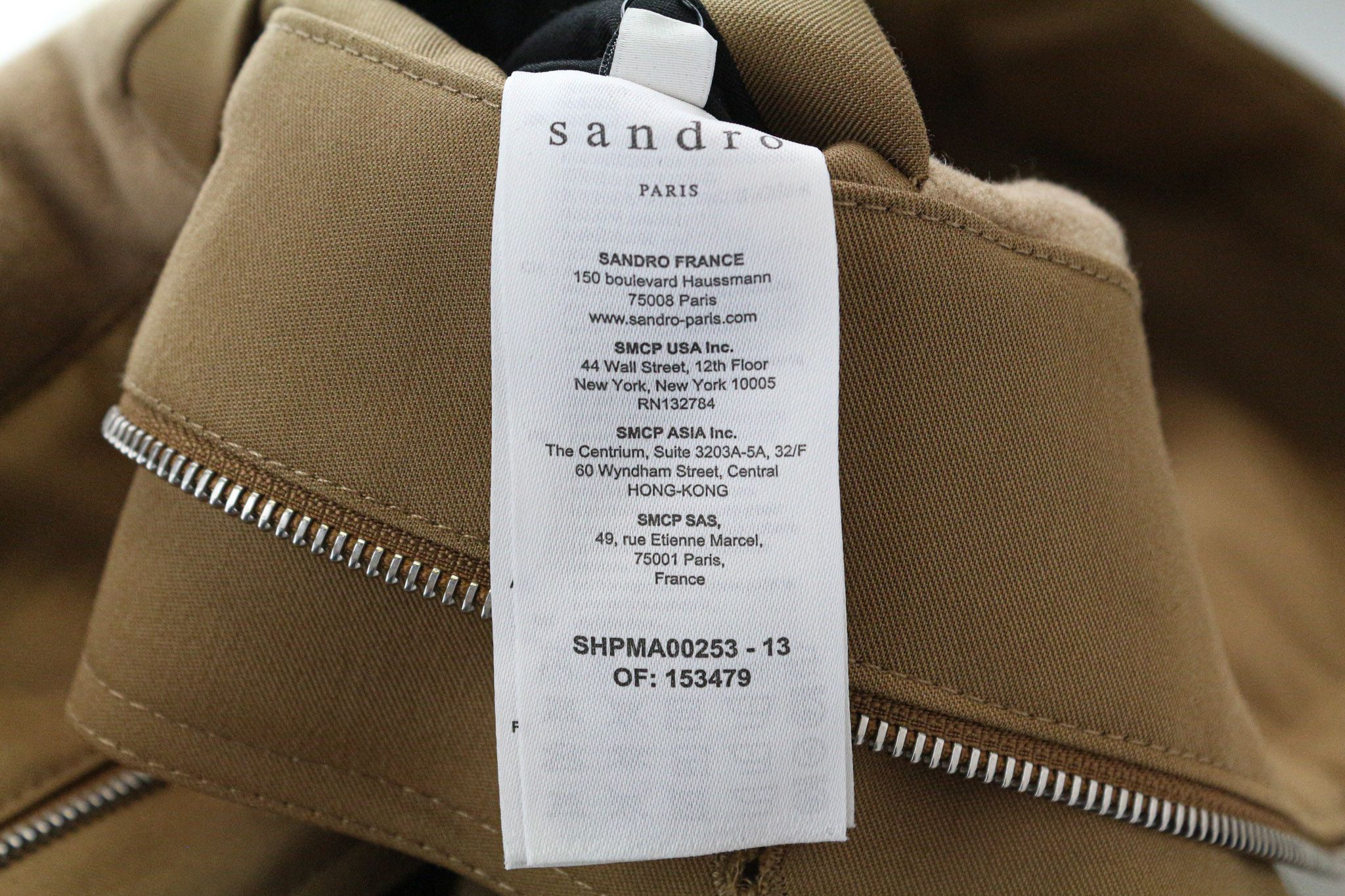 Sandro XS Camel Brown Hooded Cotton Parka Jacket 74376 Size US XS / EU 42 / 0 - 7 Thumbnail