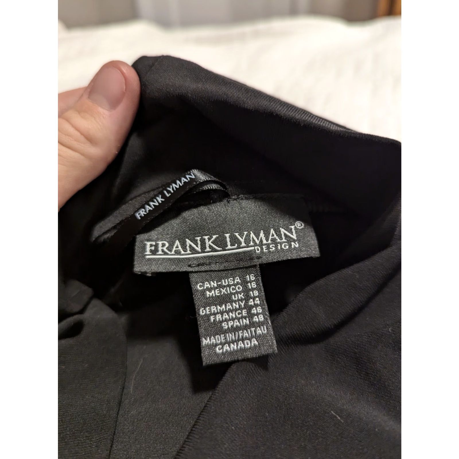 Vintage Frank Lyman Cardigan Blouse Black Size 16 Ladies Women Long Sleeve US 16 Black Womens Size XXL / US 16-18 / IT 52-54 - 2 Thumbnail
