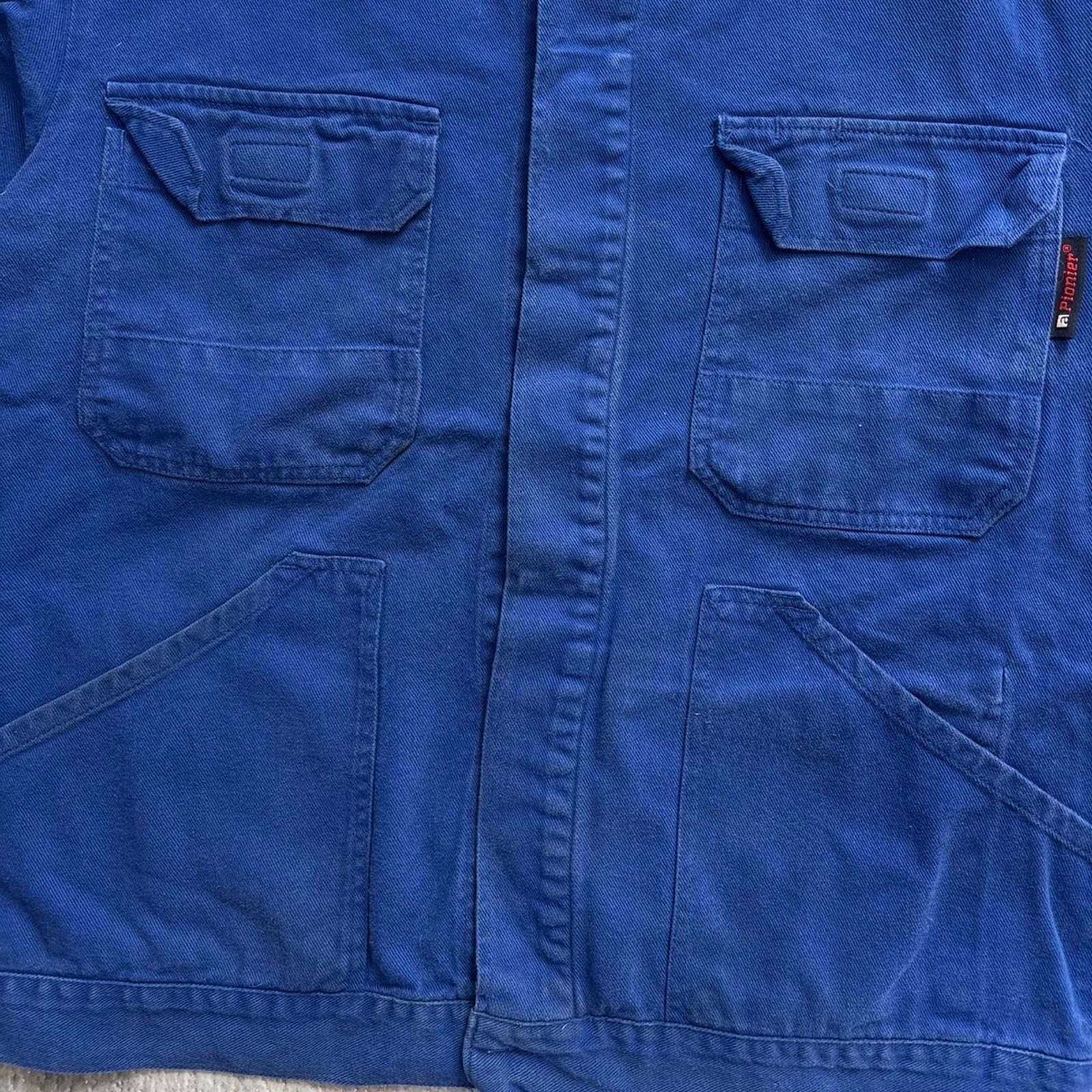 Le Laboureur × Vintage Vintage Blue Moleskin French Workwear Jacket. Large / XL Size US L / EU 52-54 / 3 - 2 Thumbnail